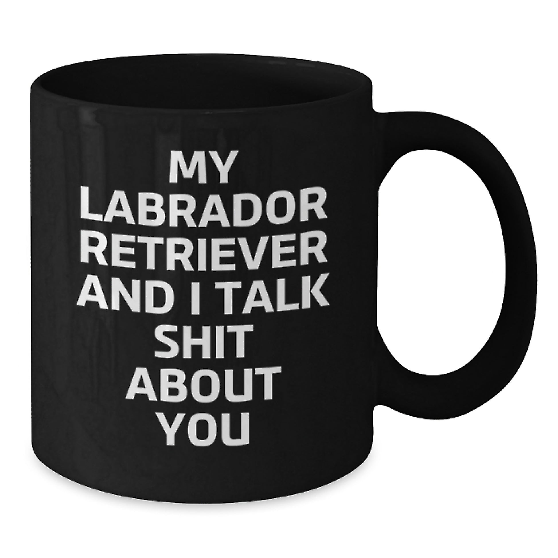 Funny Labrador Retriever Dog Black Coffee Mug Gifts for Mom from Son - Additional