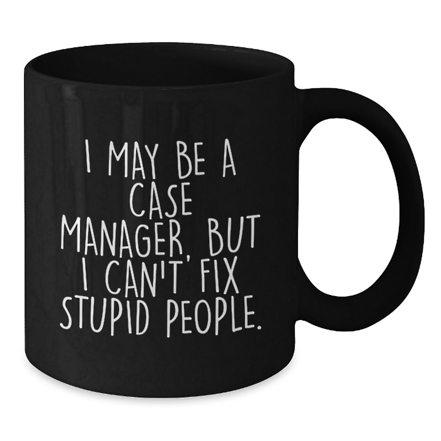 Case Manager Ceramic Black Coffee Mug for Him 11oz Birthday Gift - Additional