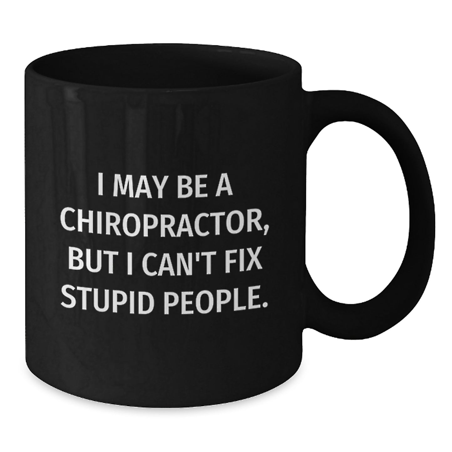 Chiropractor Keepsake Black Coffee Mug for Him Birthday Gift 11oz - Additional