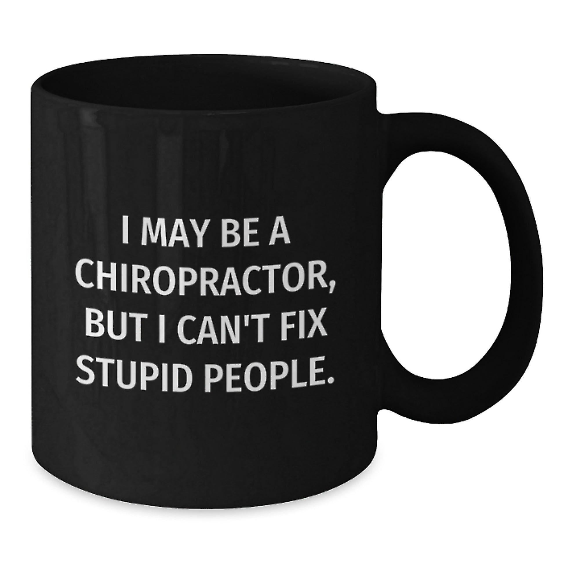 Chiropractor Keepsake Black Coffee Mug for Him Birthday Gift 11oz - Additional