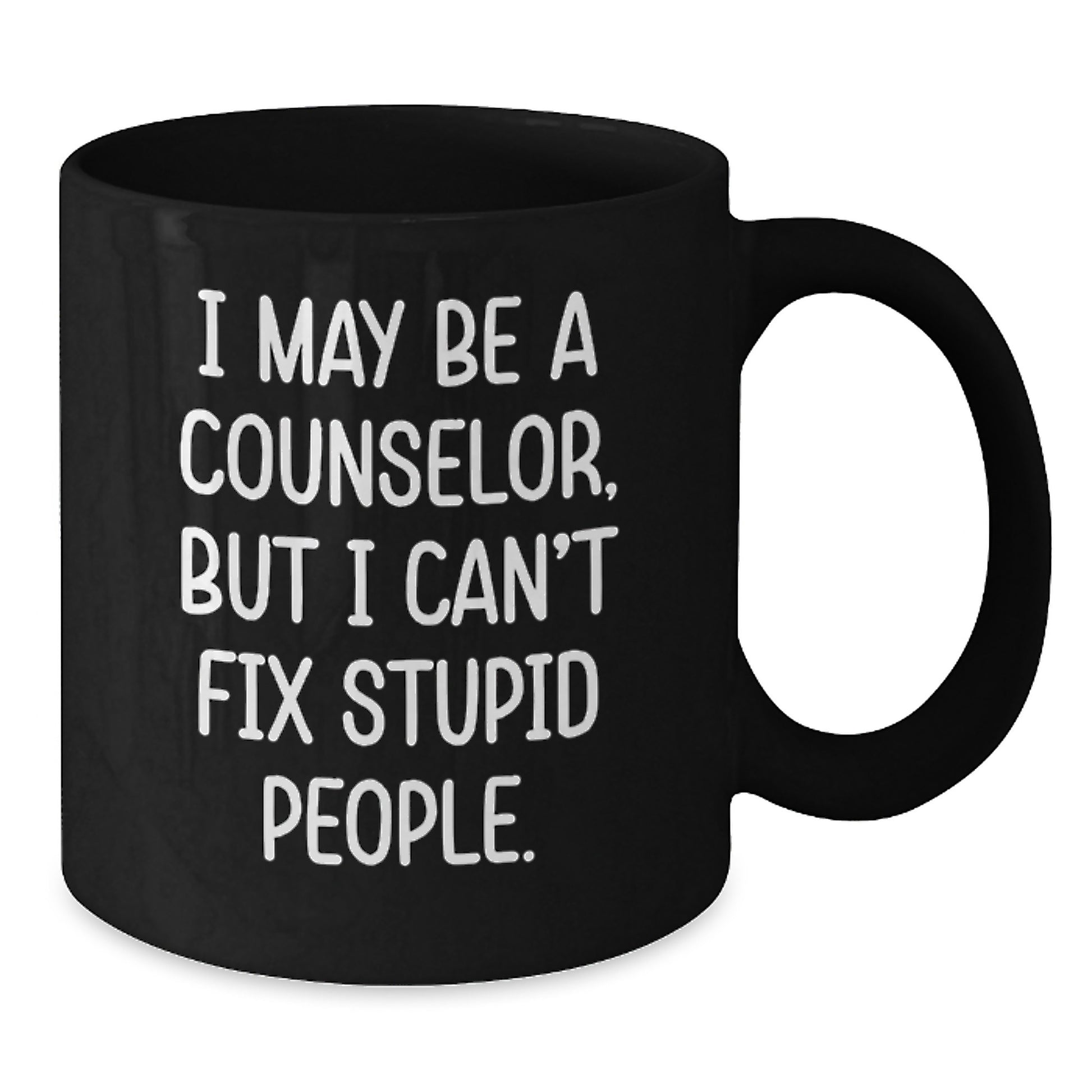 Birthday Gift Counselor Black Coffee Mug for Her Present - Additional