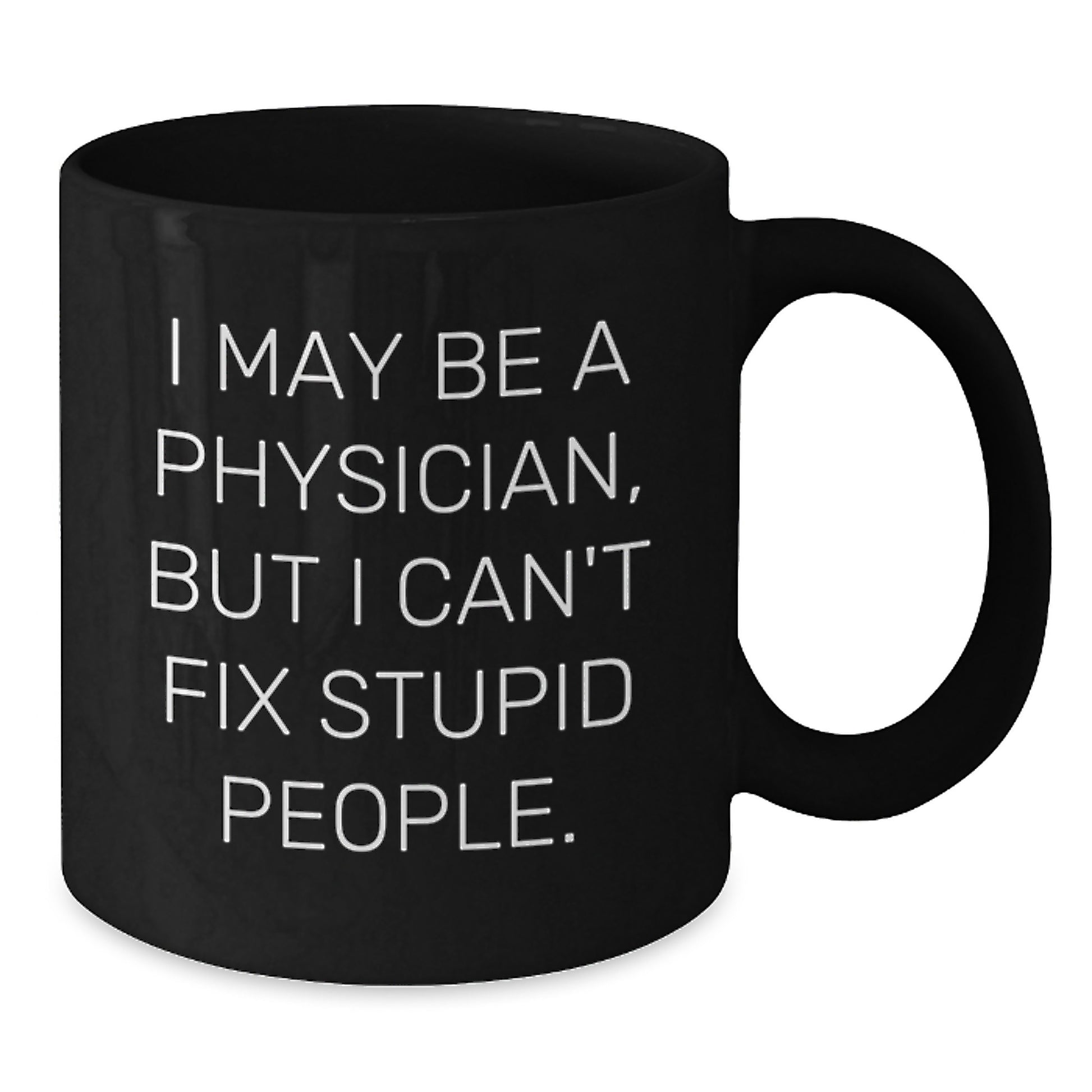 Physician Keepsake Black Coffee Mug for Him Birthday Surprise Gift - Additional