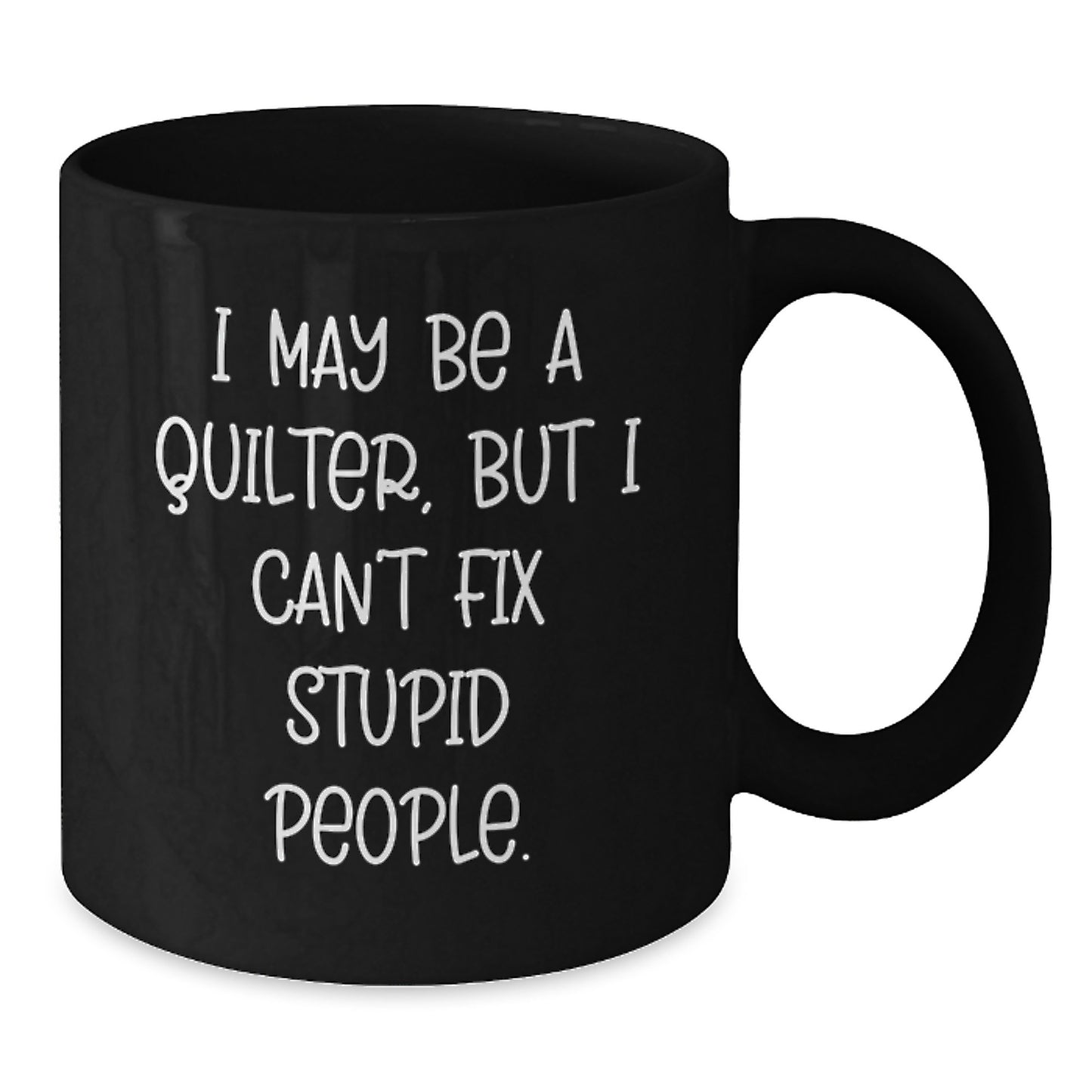 Quilter Keepsake Black Coffee Mug for Him Birthday Surprise Gift - Additional