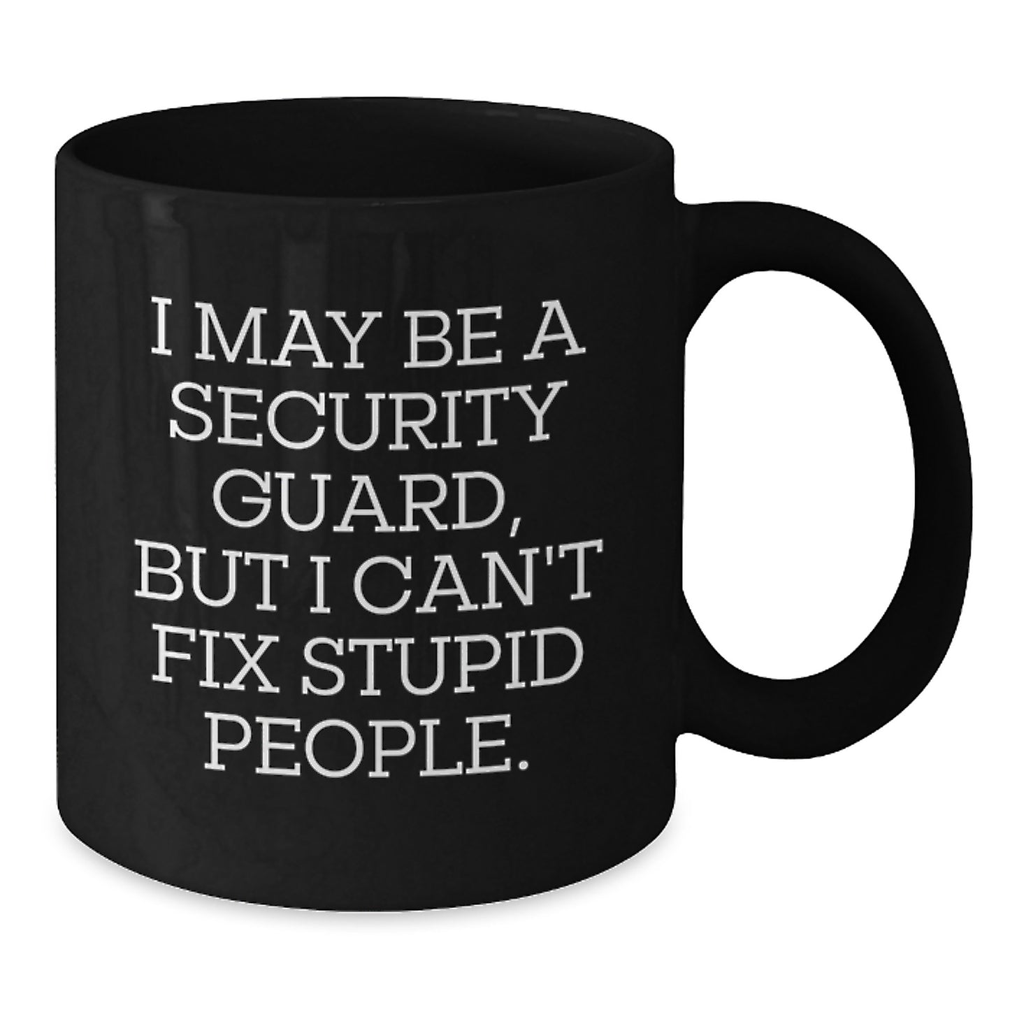 Security Guard Keepsake Black Ceramic Mug for Him 11oz Birthday Gift - Additional