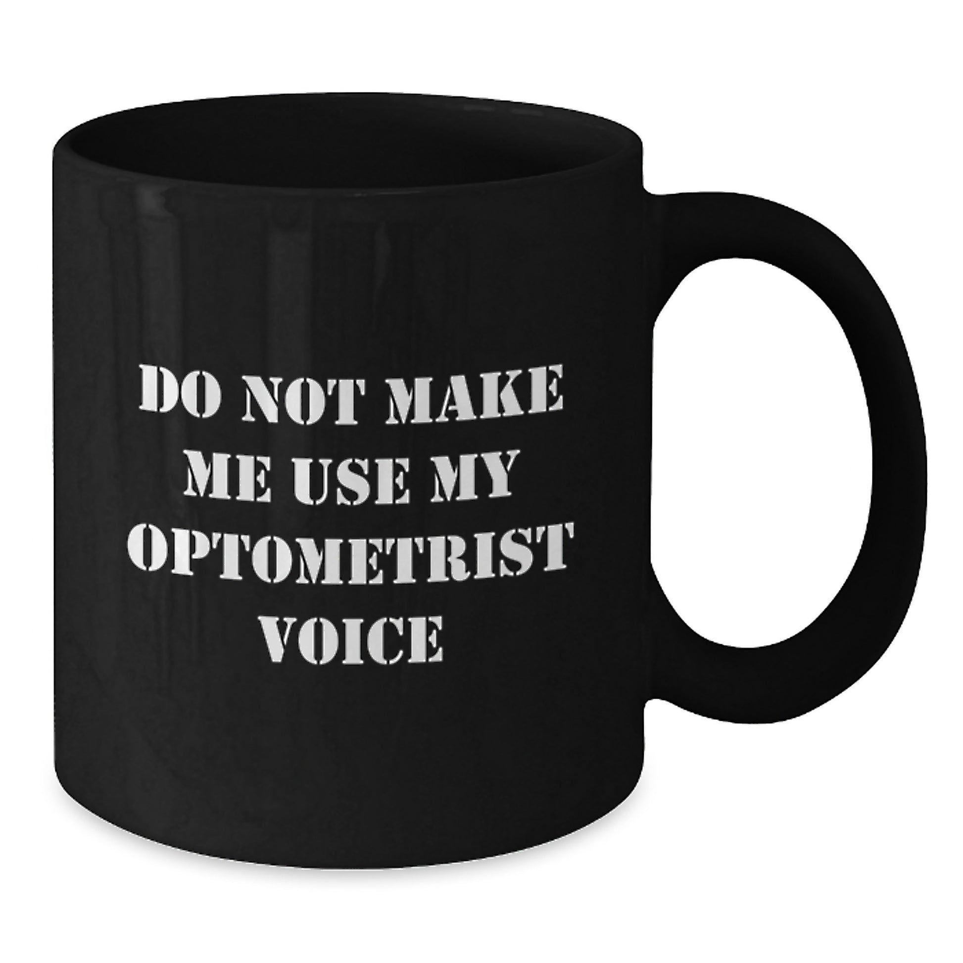Optometrist Keepsake Black Coffee Mug for Him Birthday Gift - Additional