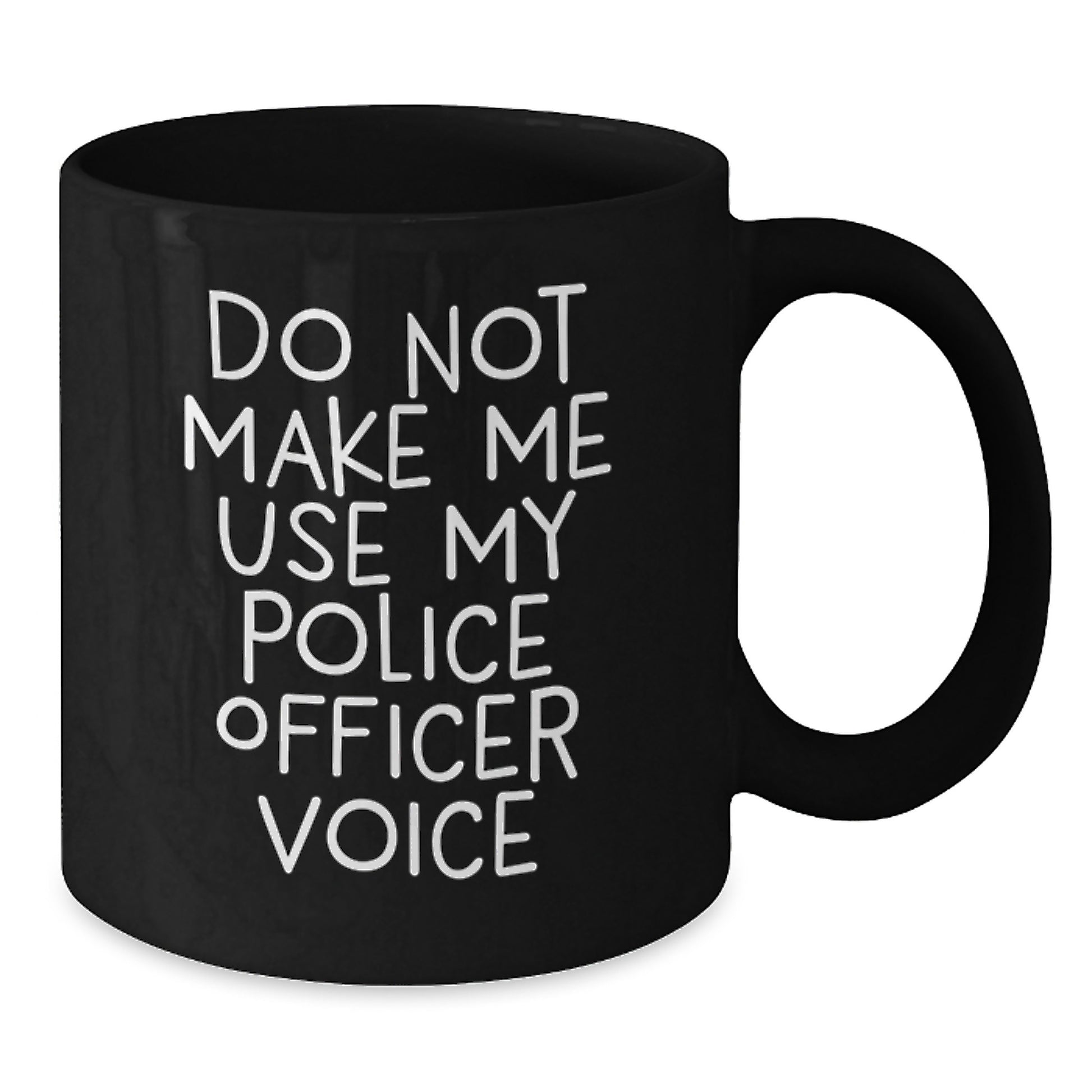Police Officer Black Coffee Mug Idea for Coworkers Birthday Gift - Additional