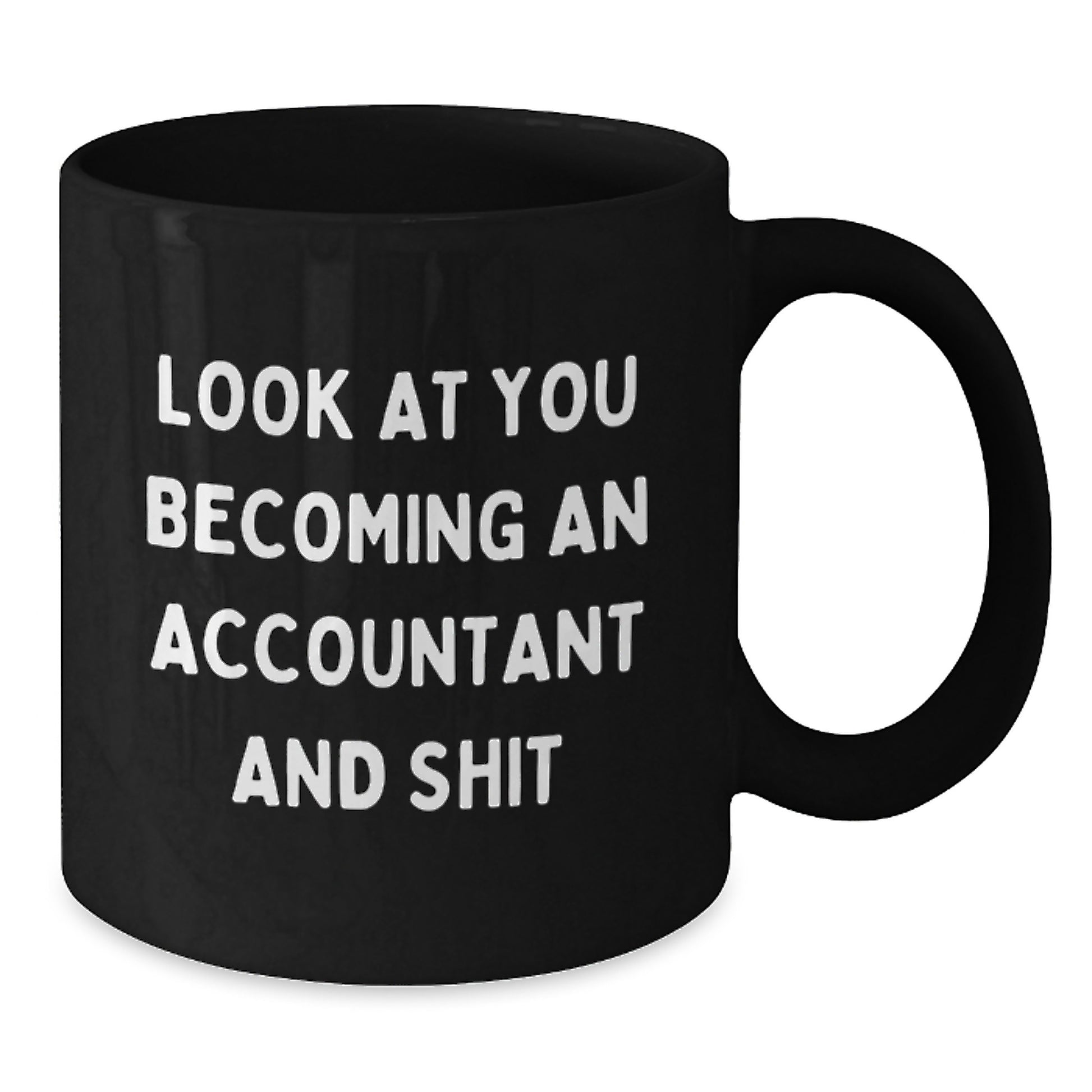 Birthday Gift for Her Accountant Black Coffee Mug Present with 11oz - Additional