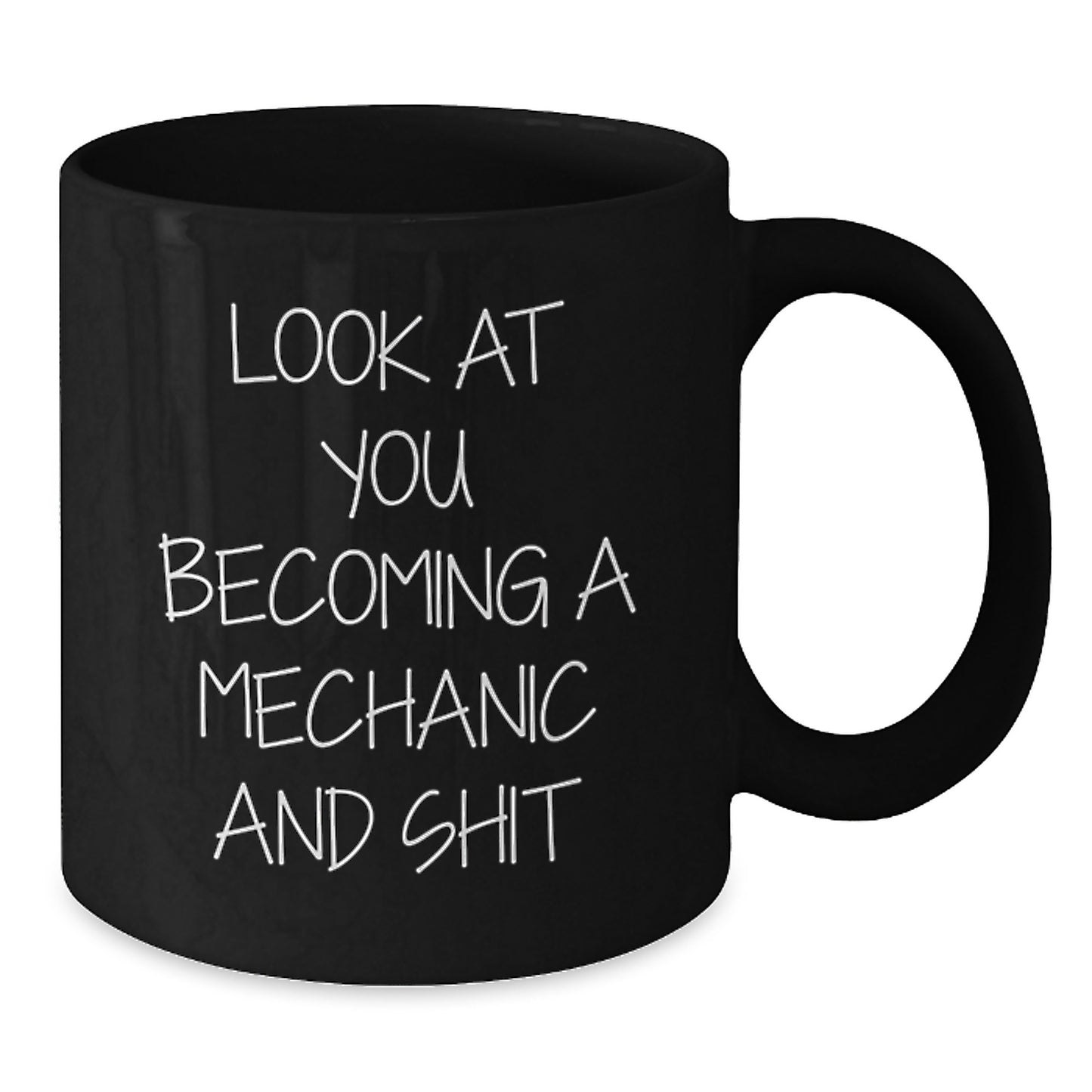 Mechanic Keepsake Black Coffee Mug for Him Birthday Gift - Additional