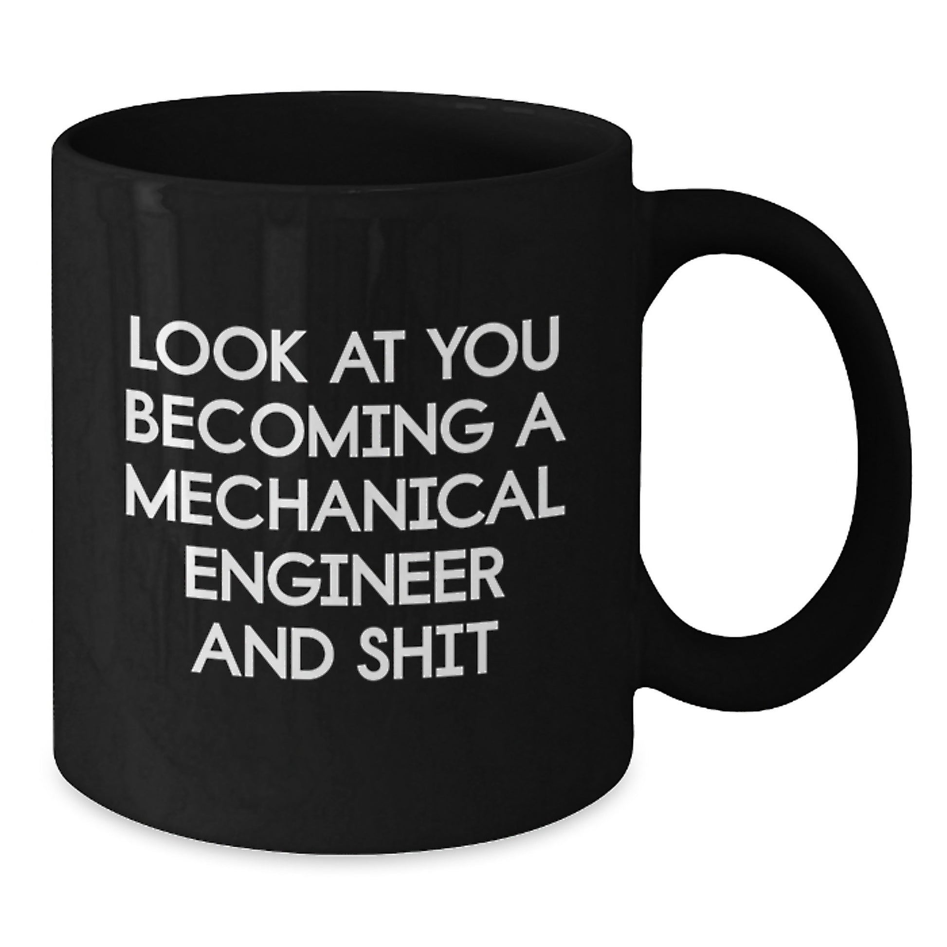 Mechanical Engineer Keepsake Black Coffee Mug for Him Graduation Gift - Additional