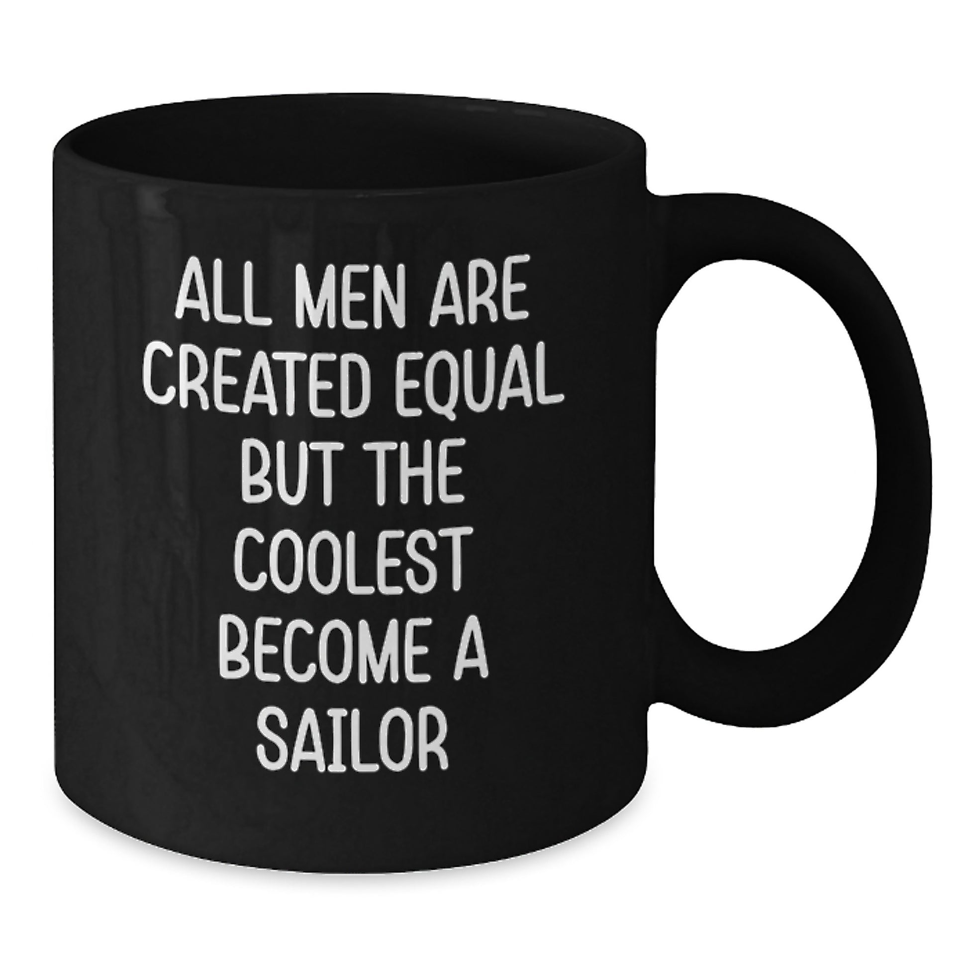 Birthday Gift Sailor Keepsake Black Coffee Mug for Her with 11oz - Additional