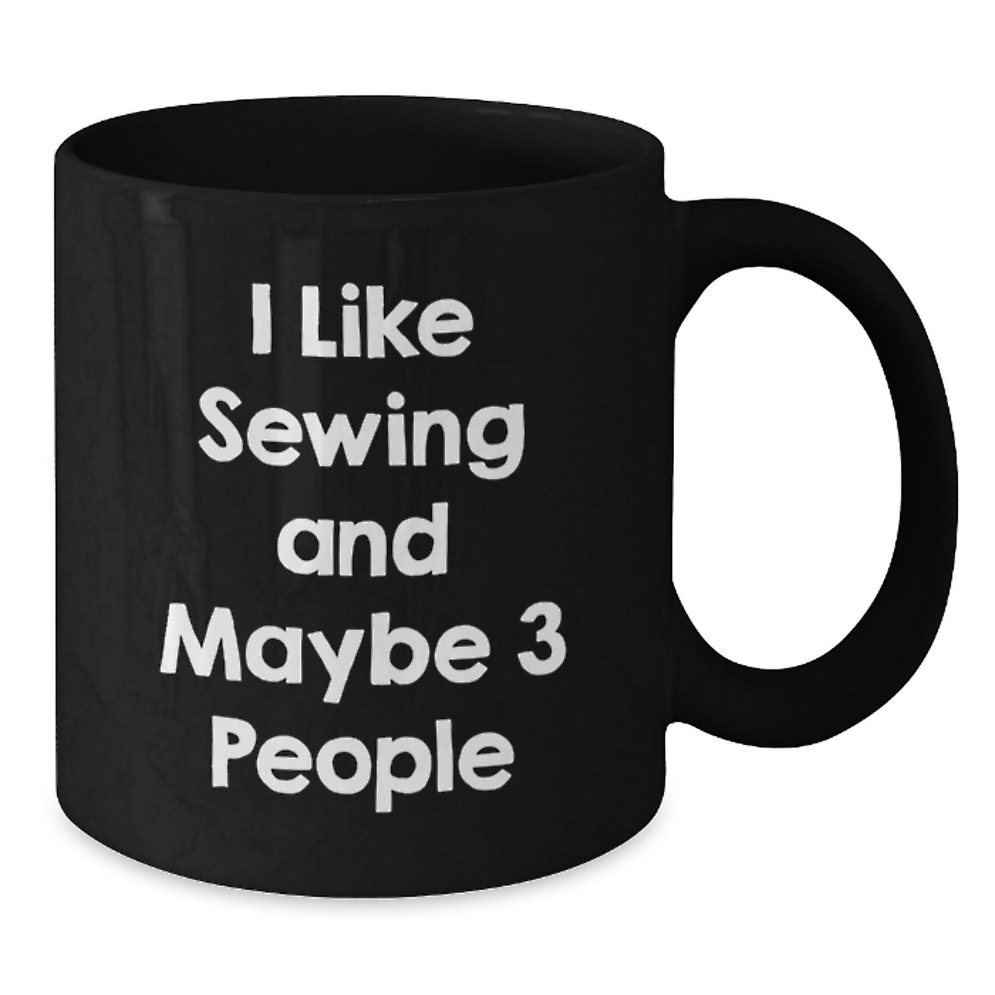 Sewing Enthusiast Funny Mugs, Gifts for Sewing Friends, Black Coffee Mug, Perfect Graduation Unique Gifts from Family - Additional