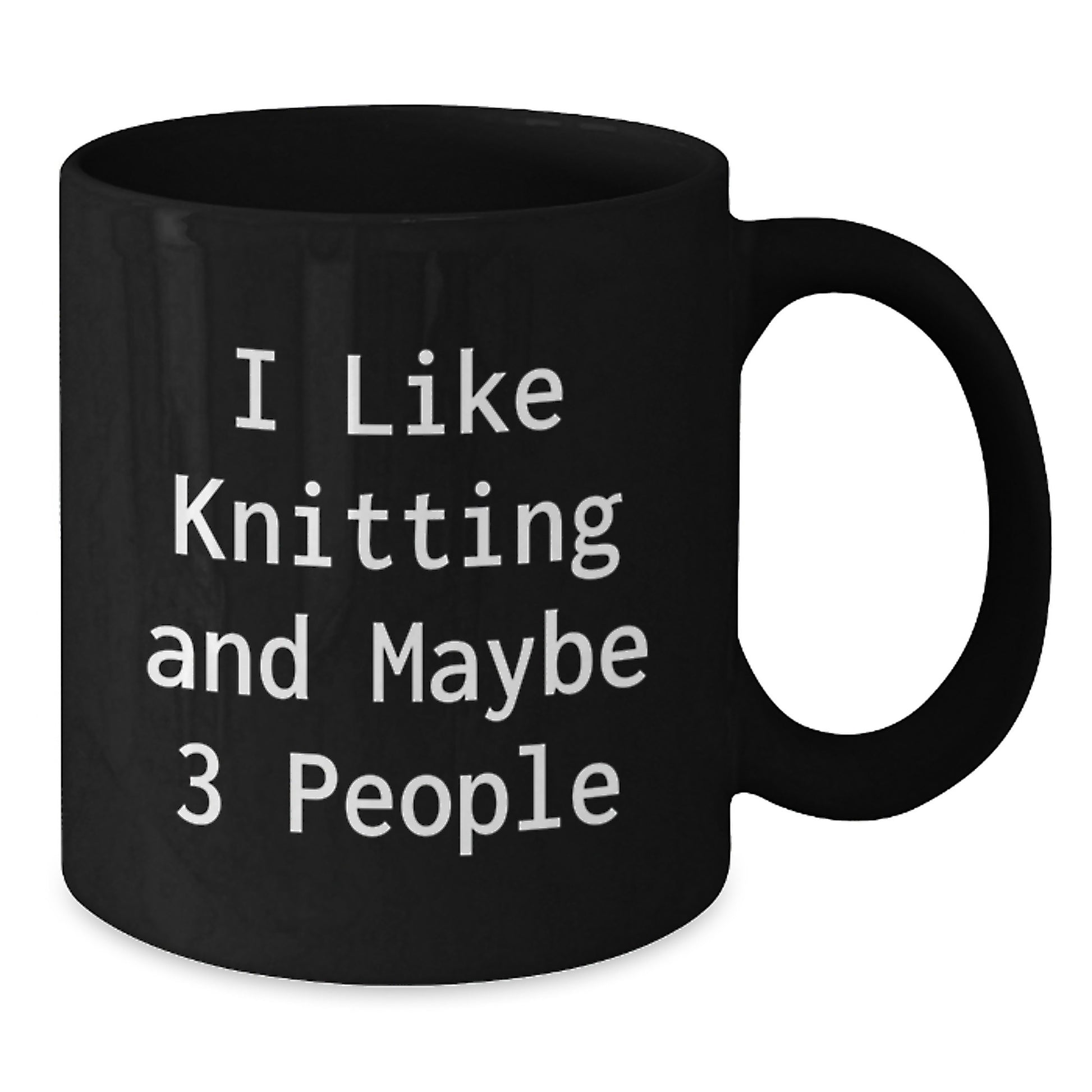 Knitting Black Coffee Mug Crafted Keepsake Birthday Gift for Him - Additional