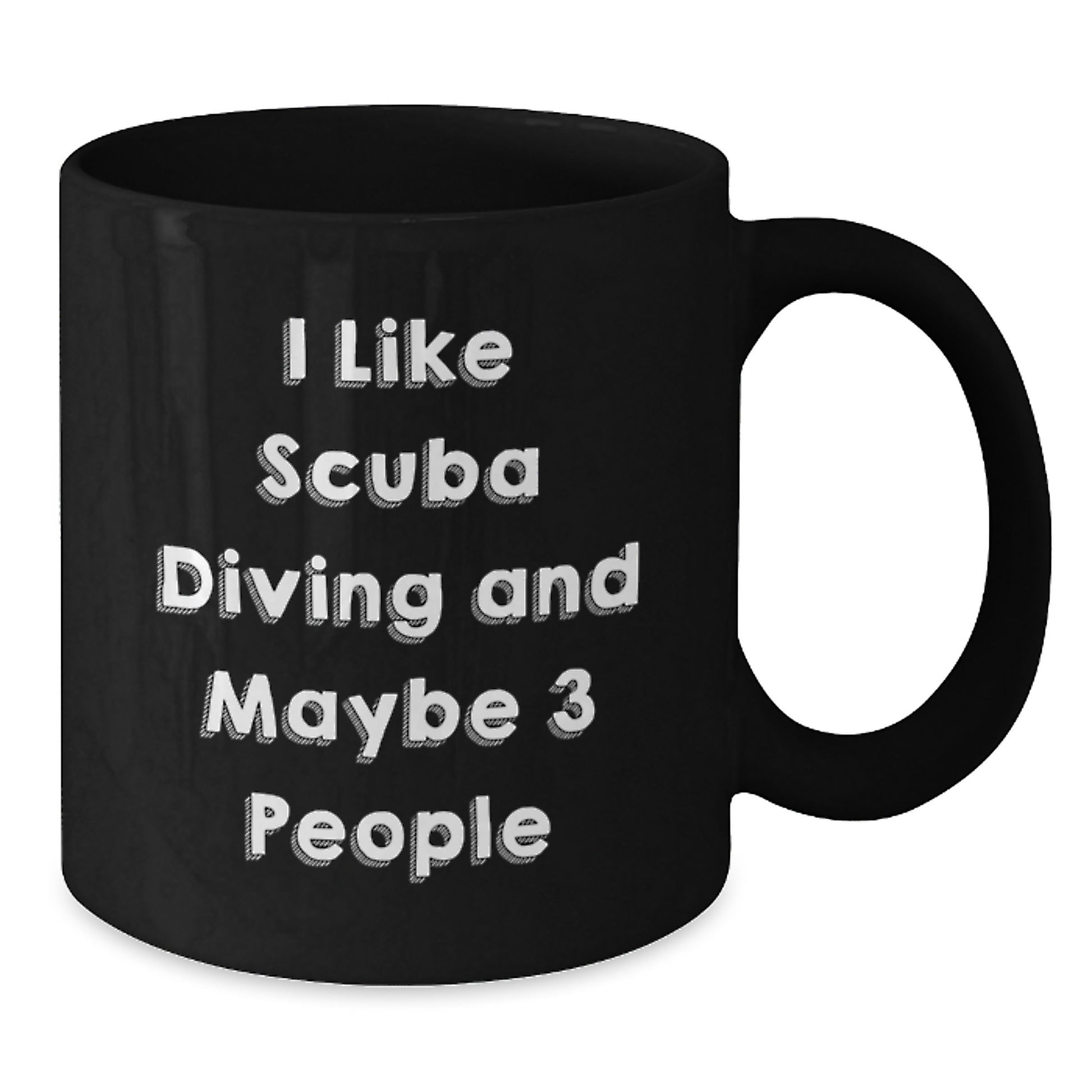 Funny Scuba Diving Mom's Gift from Family to Scuba Diving Enthusiast's Black Coffee Mug, Unique Mother's Day Unique Gifts for Scuba Diving Women - Additional