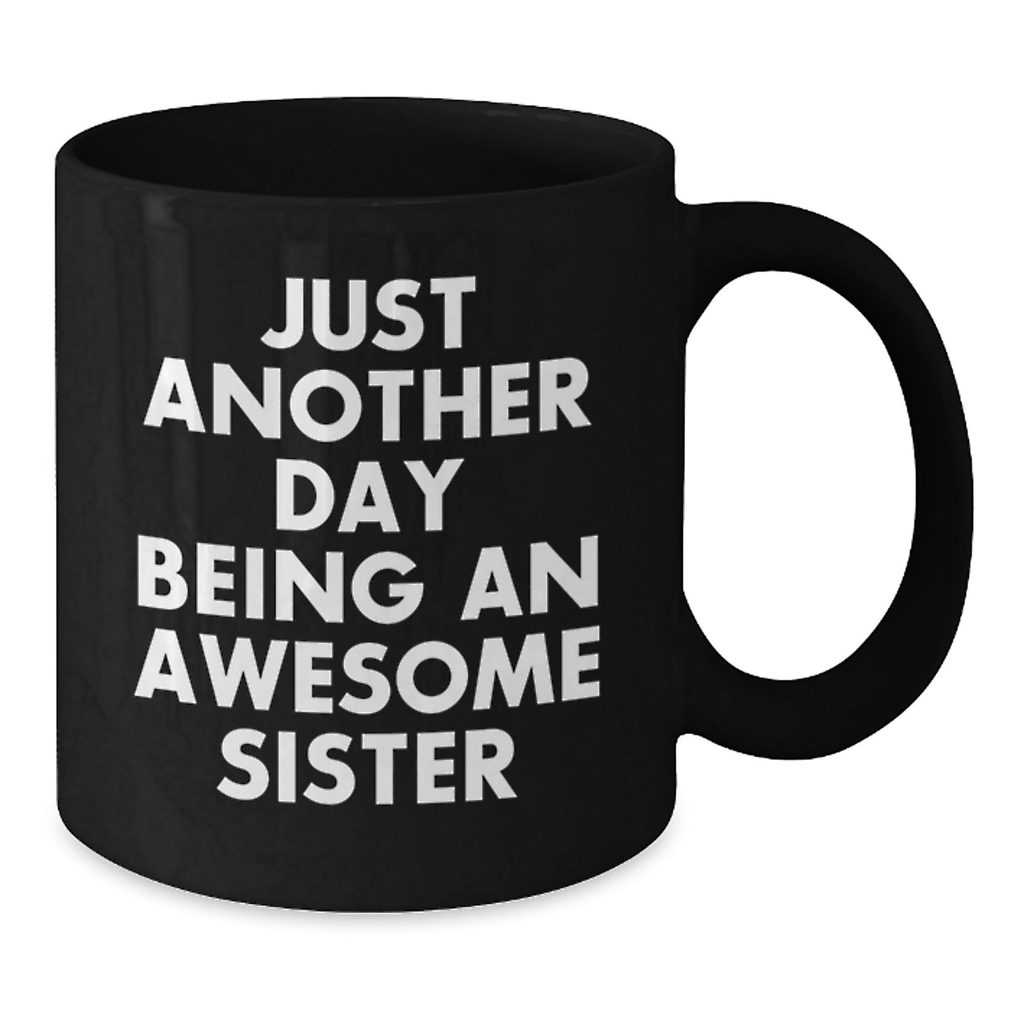 Sister Keepsake Black Coffee Mug for Her Birthday Gift - Additional