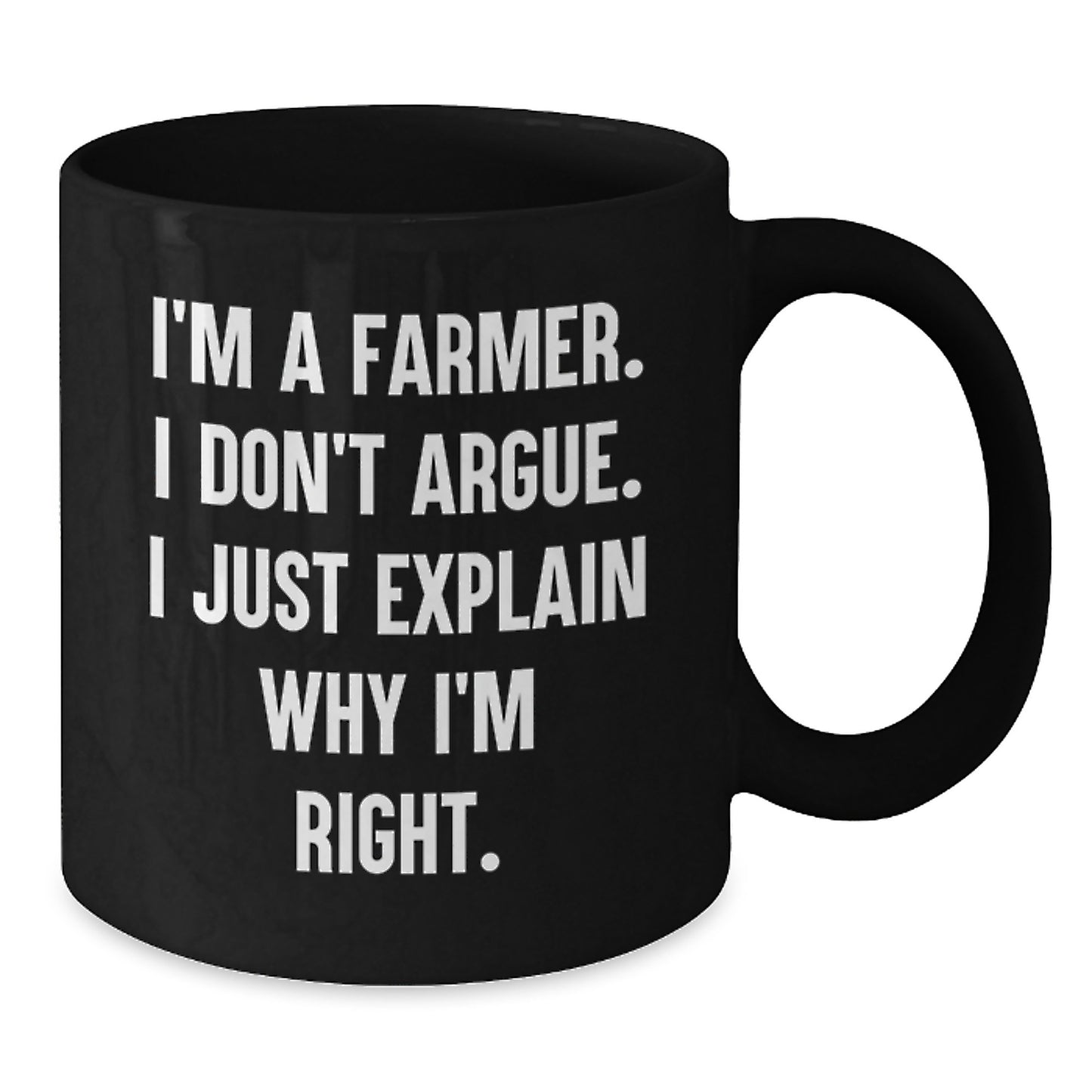 Farmer Keepsake Black Coffee Mug for Him Premium 11oz Birthday Gift - Additional