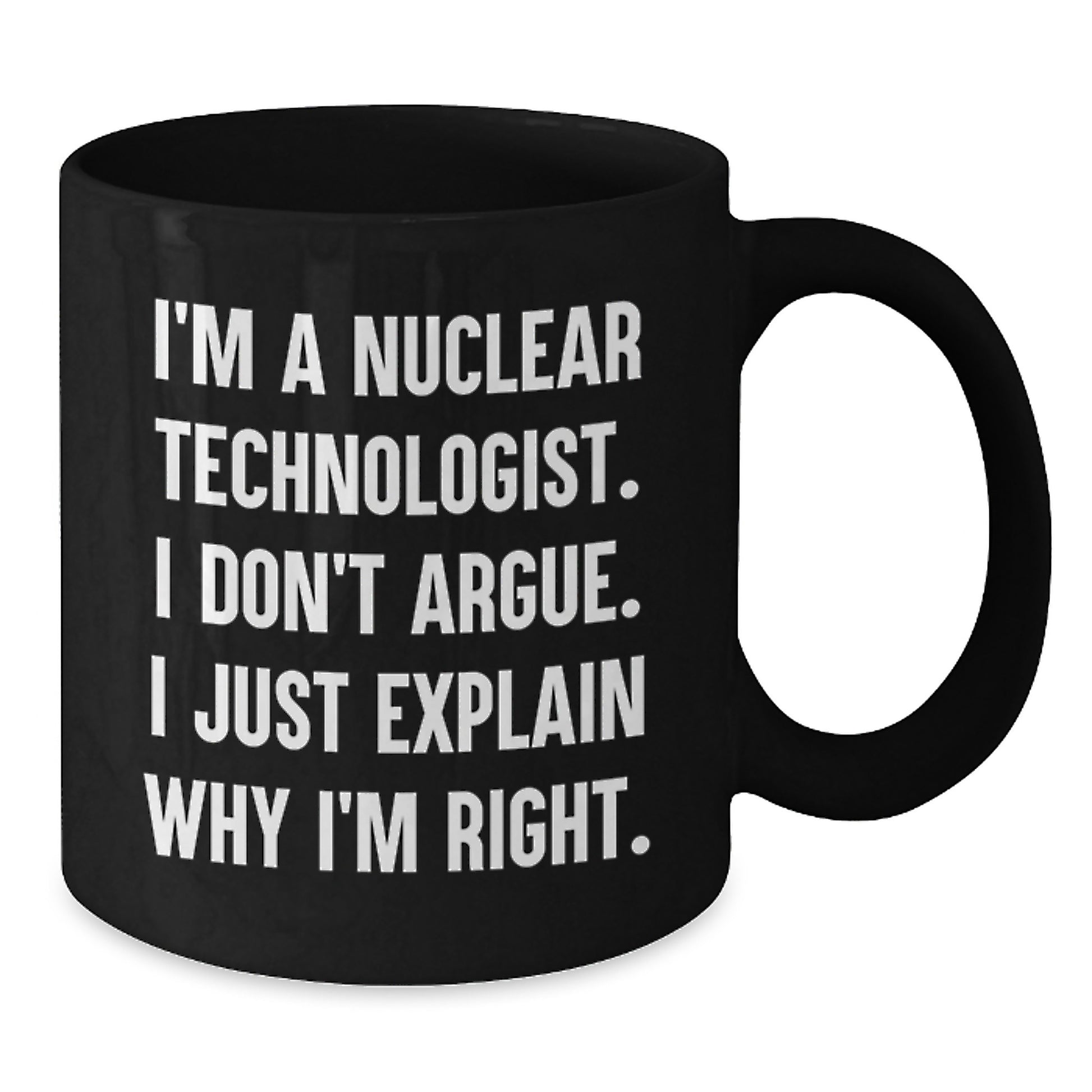 Birthday Gift Nuclear Technologist Keepsake Black Present Mug for Her - Additional