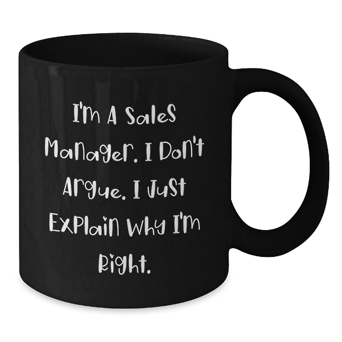 Funny Sales Manager Gifts for Mom, Inspirational Black Coffee Mug from Friends to Family - Additional