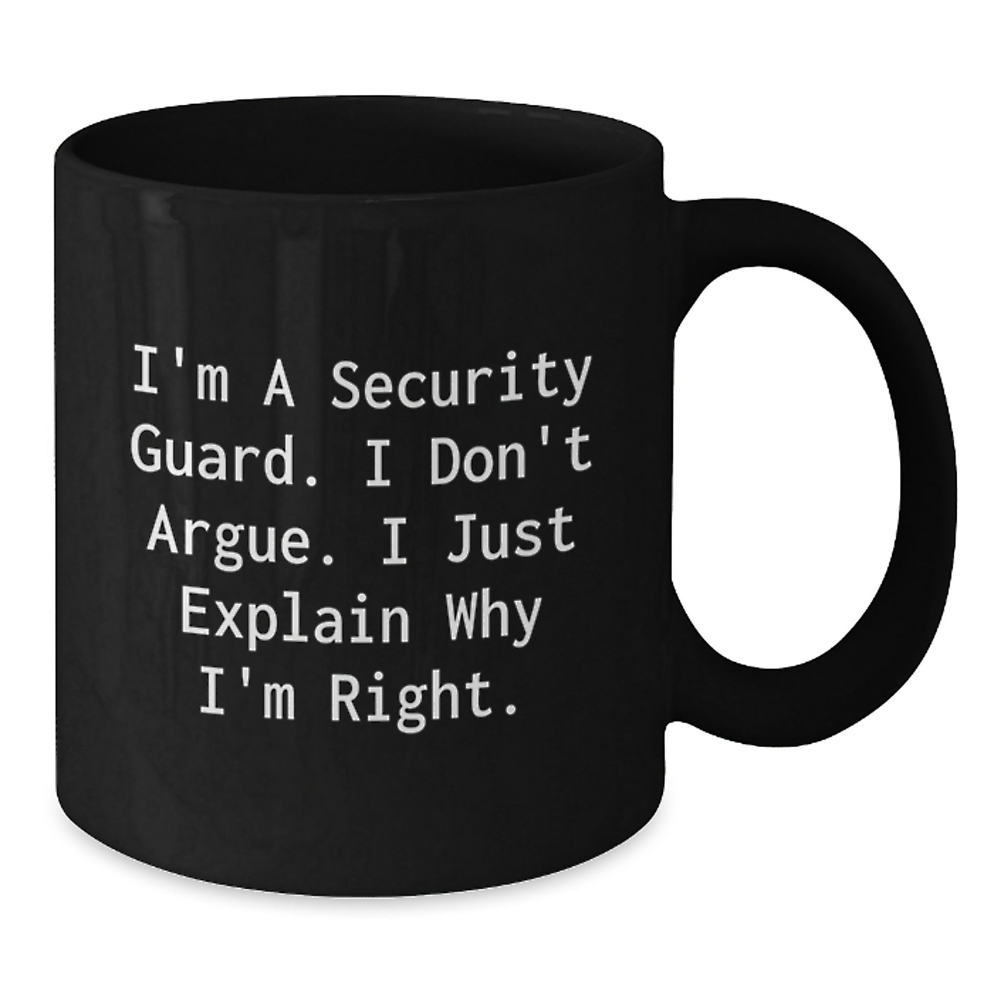 Funny Security Guard Gifts, Unique Black Coffee Mug for Security Guard, Mother's Day Unique Gifts from Men to Security Guard Friends - Additional