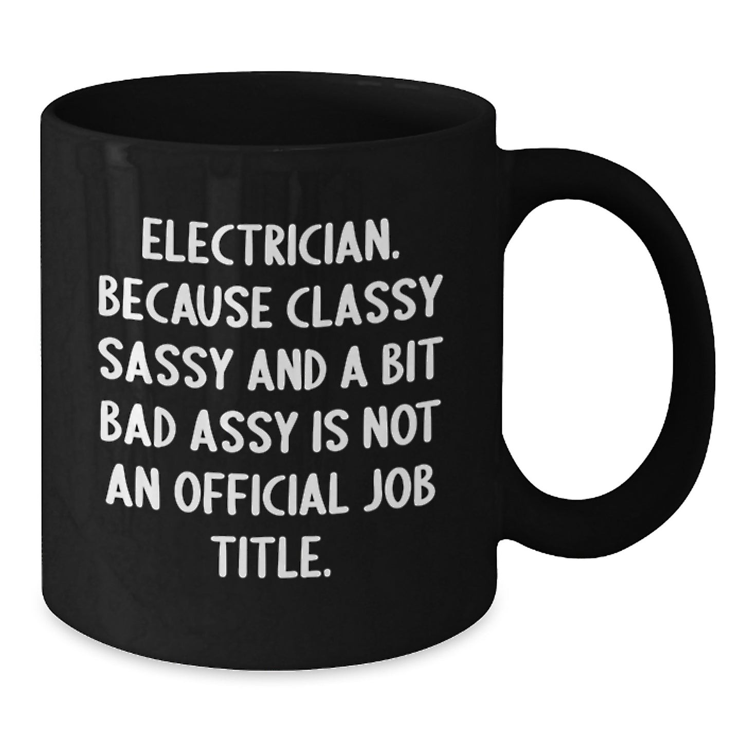 Funny Electrician Black Coffee Mugs, Gifts for Electrician Friends, Unique Graduation Gifts from Coworkers - Additional