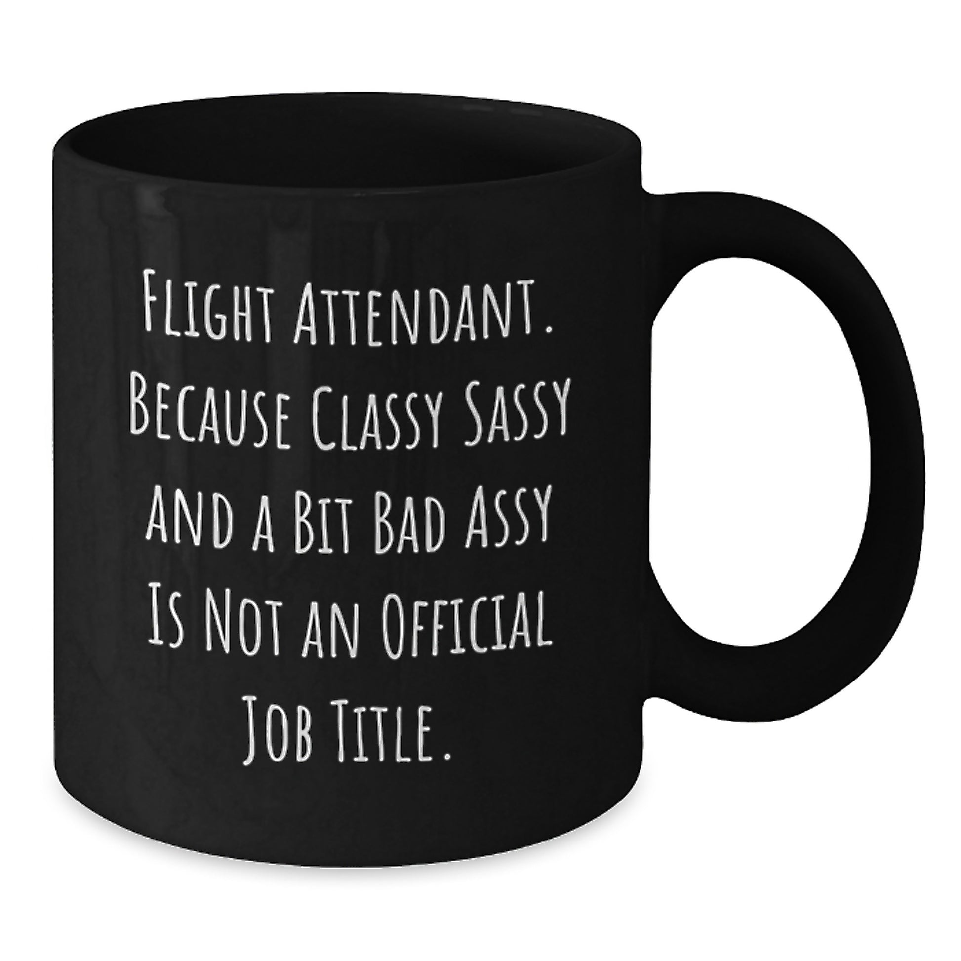 Flight Attendant Humor Gifts for Graduation, Unique Black Coffee Mugs from Friends, Family, Coworkers, Women, Men - Additional