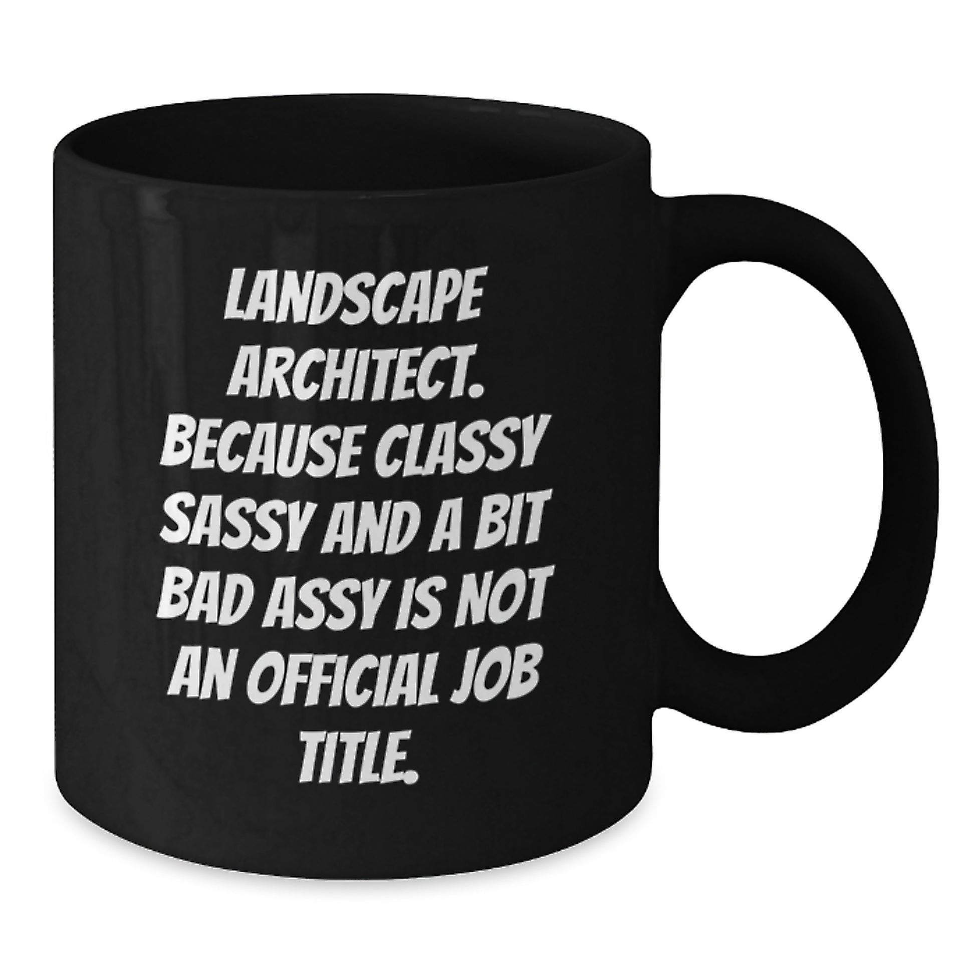 Funny Landscape Architect Gifts, Unique Black Coffee Mugs with 'Classy Sassy And A Bit Fearlessy Is Not An Official Job Title' Quote, Gifts for Landscape Architect Mom on Mother's Day - Additional