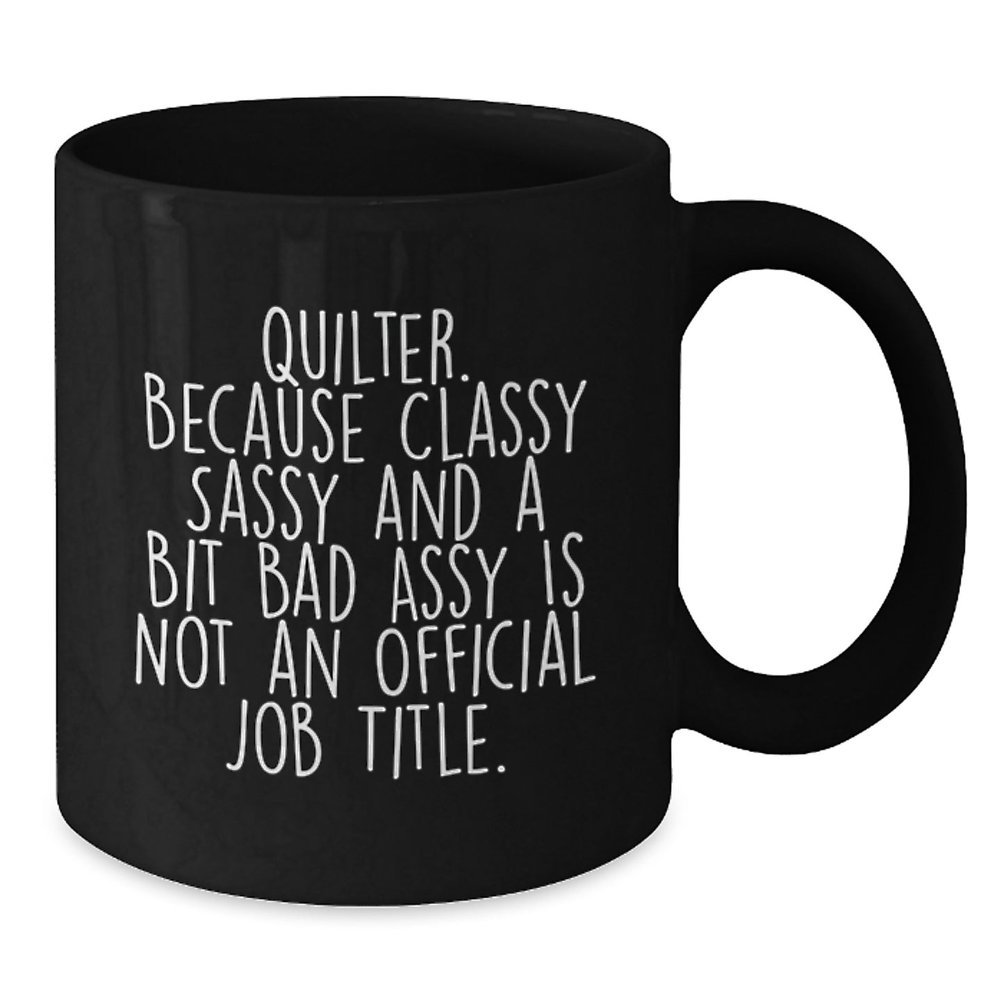 Birthday Gift for Her Quilter Black Coffee Mug Present - Additional