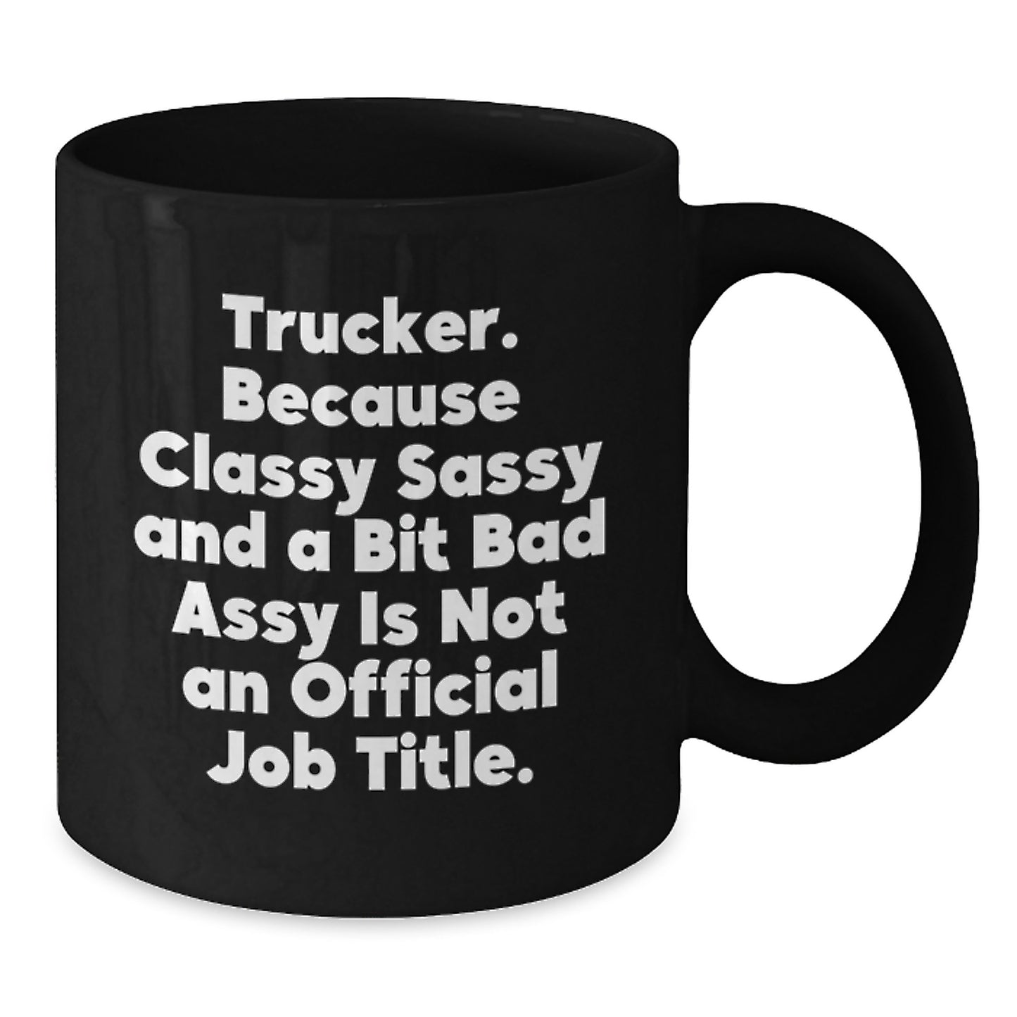 Trucker Keepsake Black Ceramic 11oz Coffee Mug for Him Birthday Gift - Additional