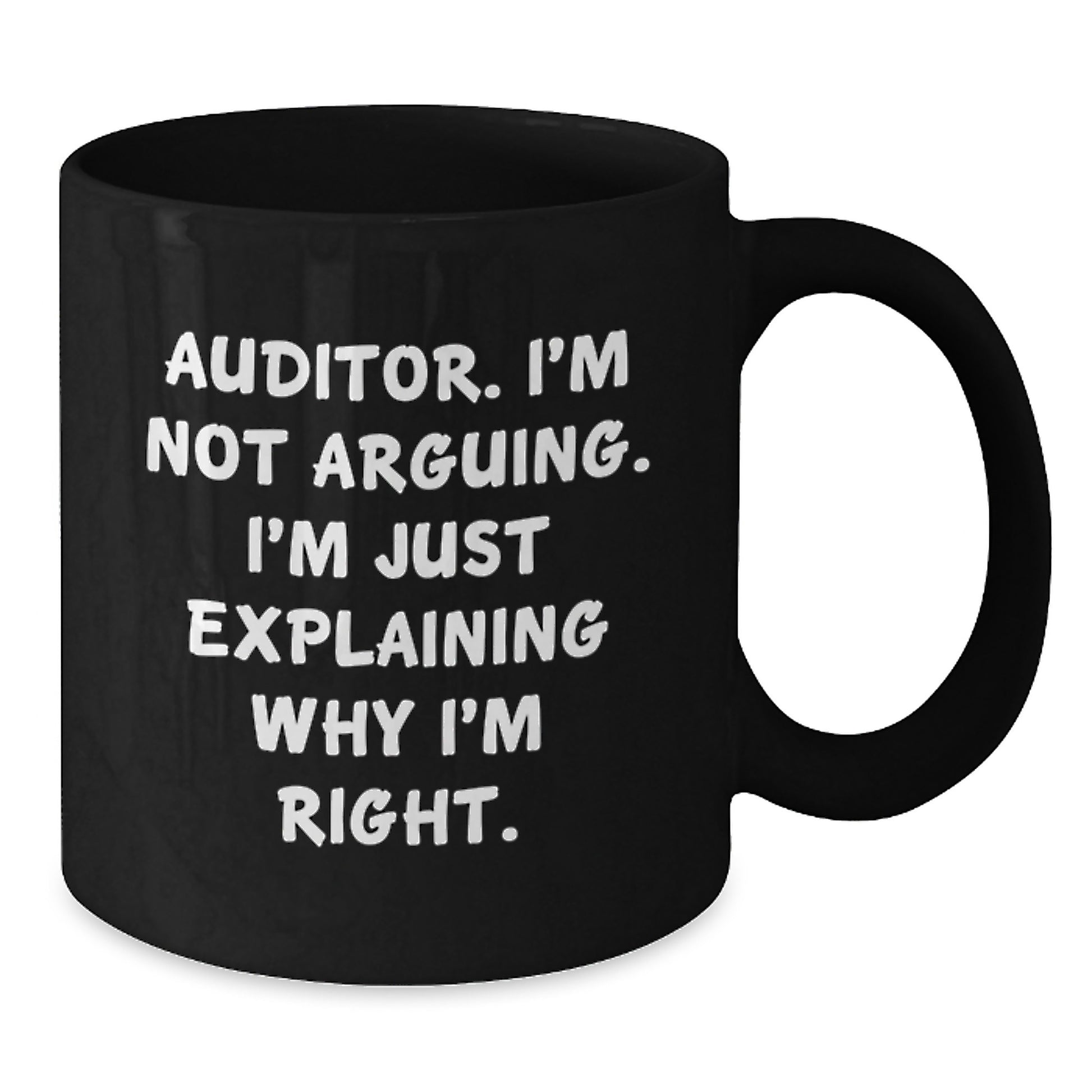 Auditor Keepsake Black Coffee Mug for Him Birthday Gift - Additional