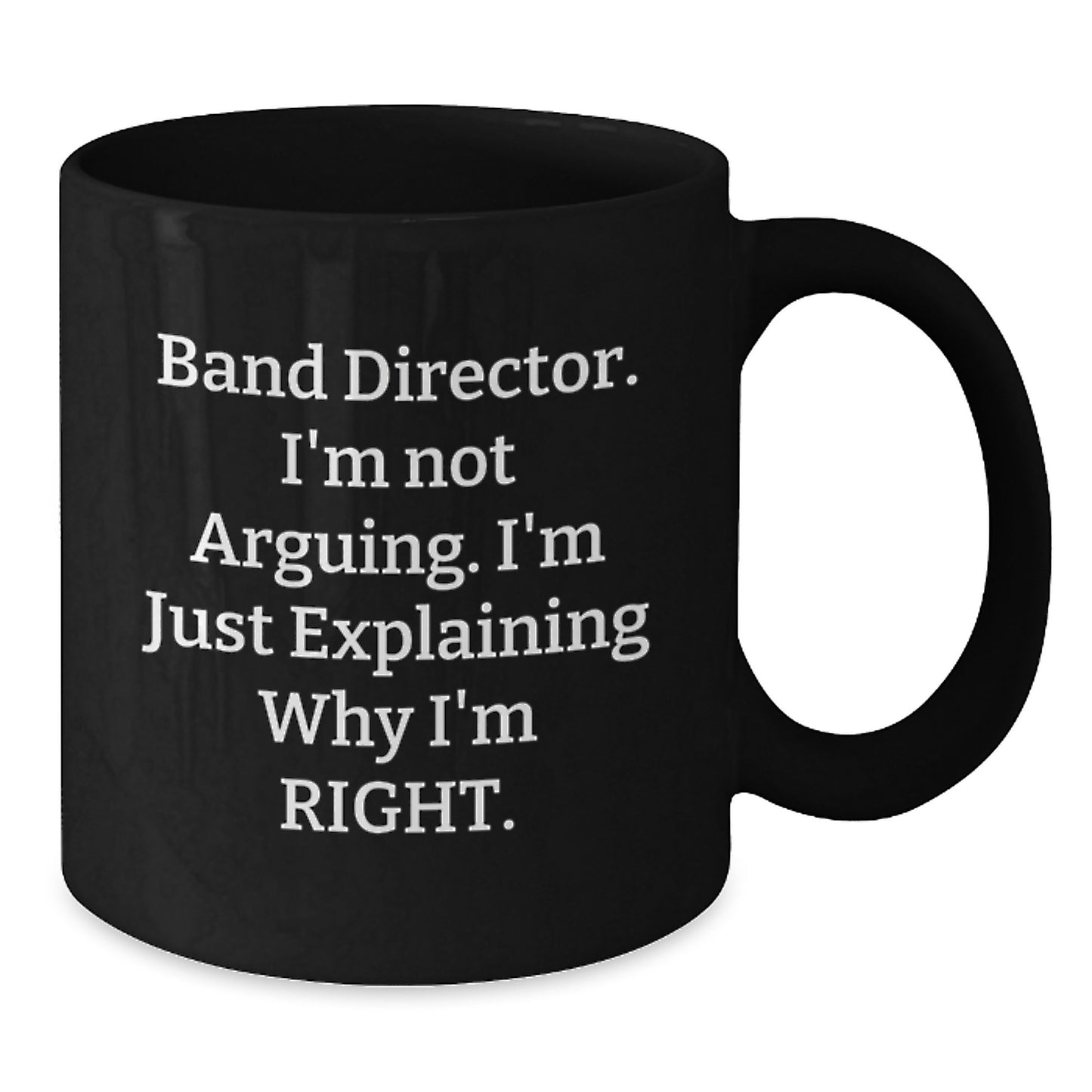 Bold Band Director Novelty Black Coffee Mug for Friends Birthday Gift - Additional
