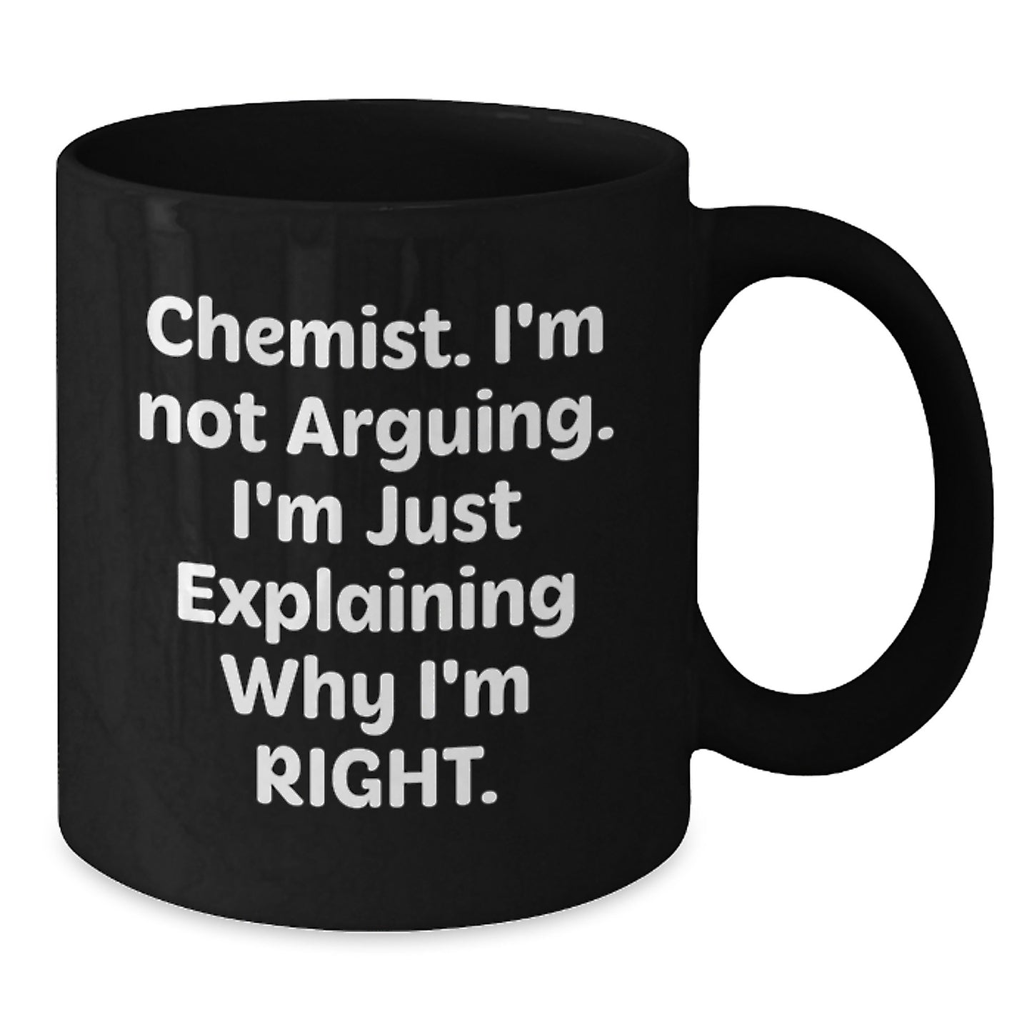 Witty Chemist Novelty Black Mug Coffee for Friends Birthday Gift - Additional
