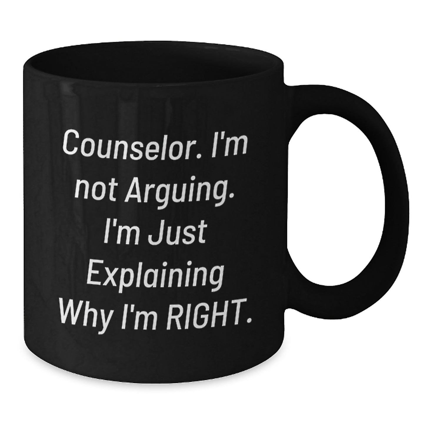 Counselor Black Coffee Mug for a Best Friend Companion Birthday Gift - Additional