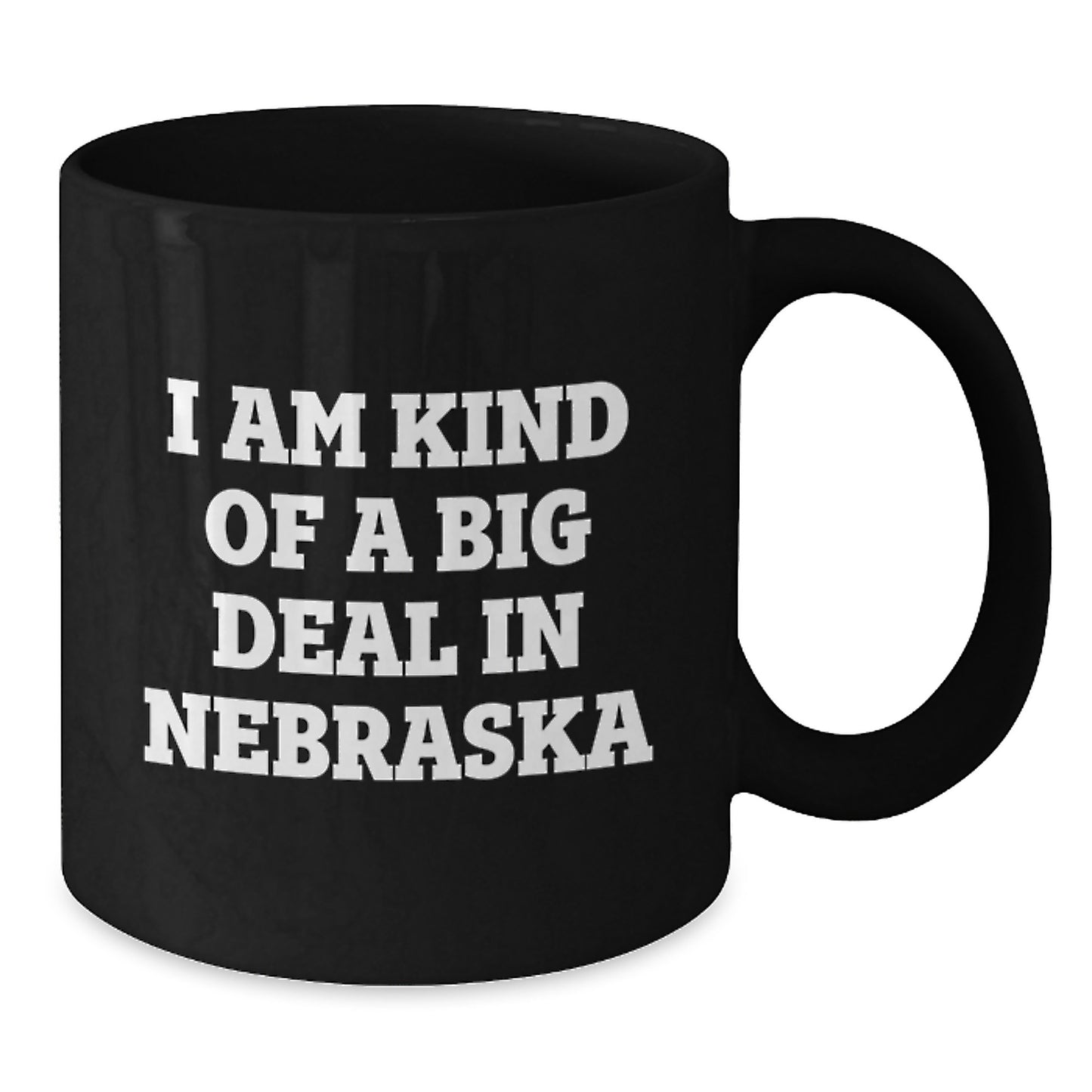 Nebraska Keepsake Black Coffee Mug for Him Birthday Gift With Quote - Additional