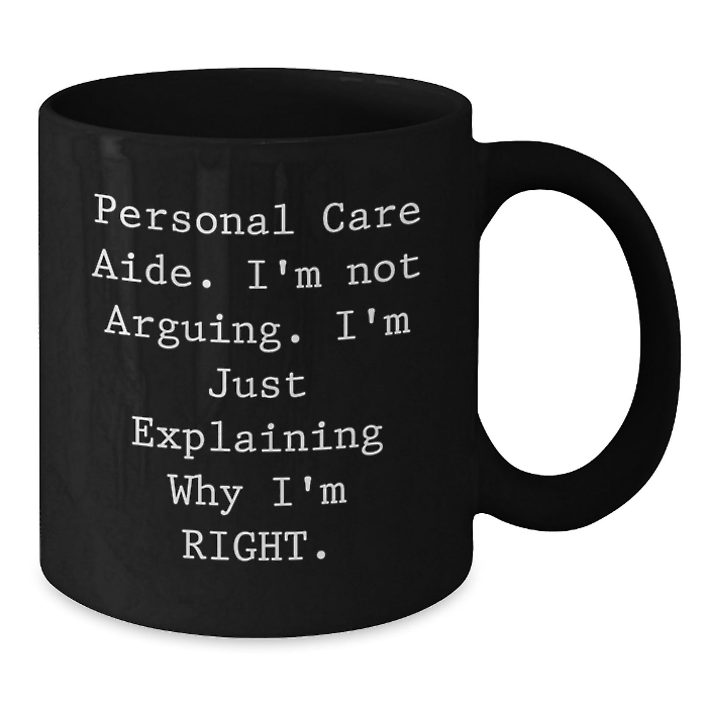 Personal Care Aide Keepsake Black Coffee Mug for Him Birthday Gift - Additional