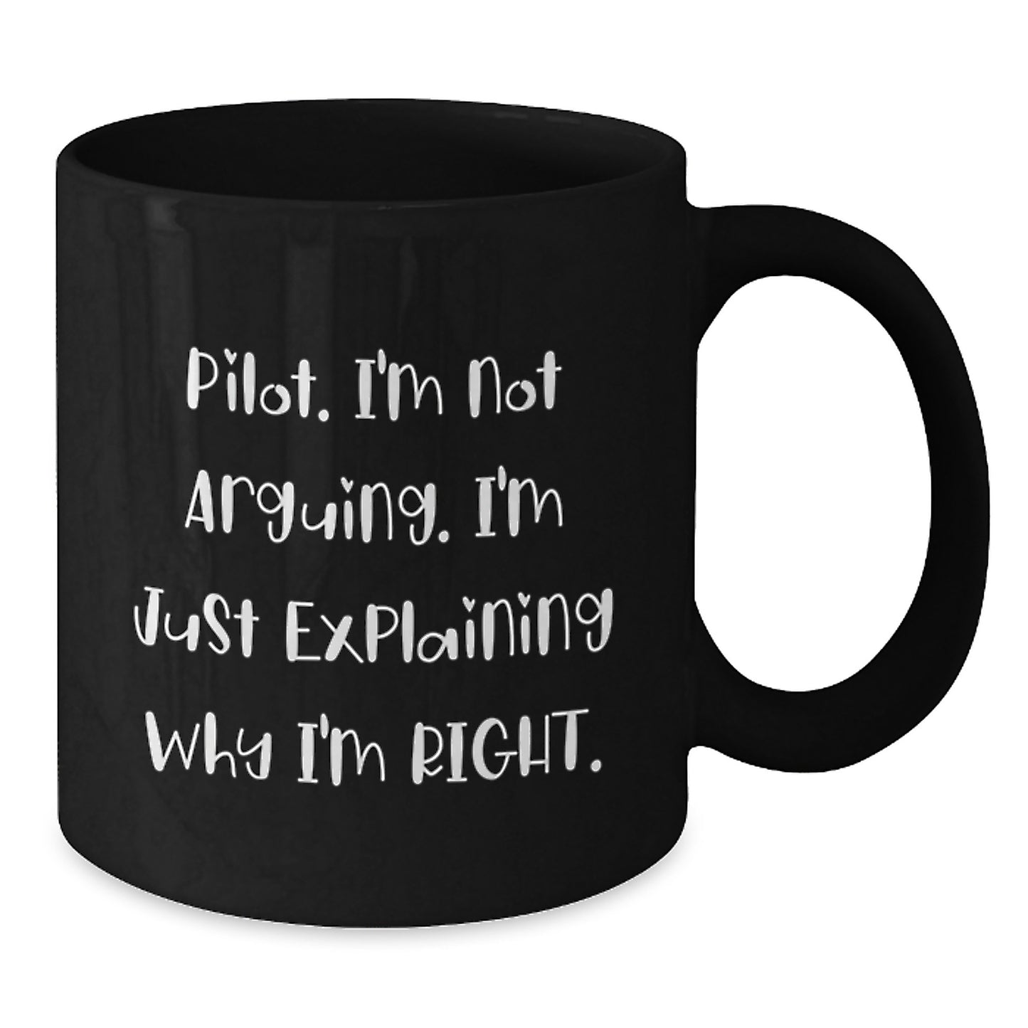Pilot Keepsake Black Coffee Mug for Him Birthday Gift Premium - Additional