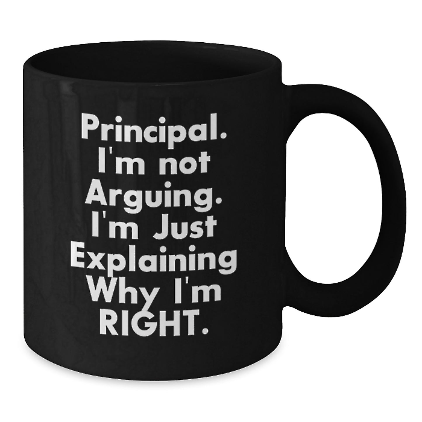Birthday Gift Principal Keepsake Black Coffee Mug for Her - Additional
