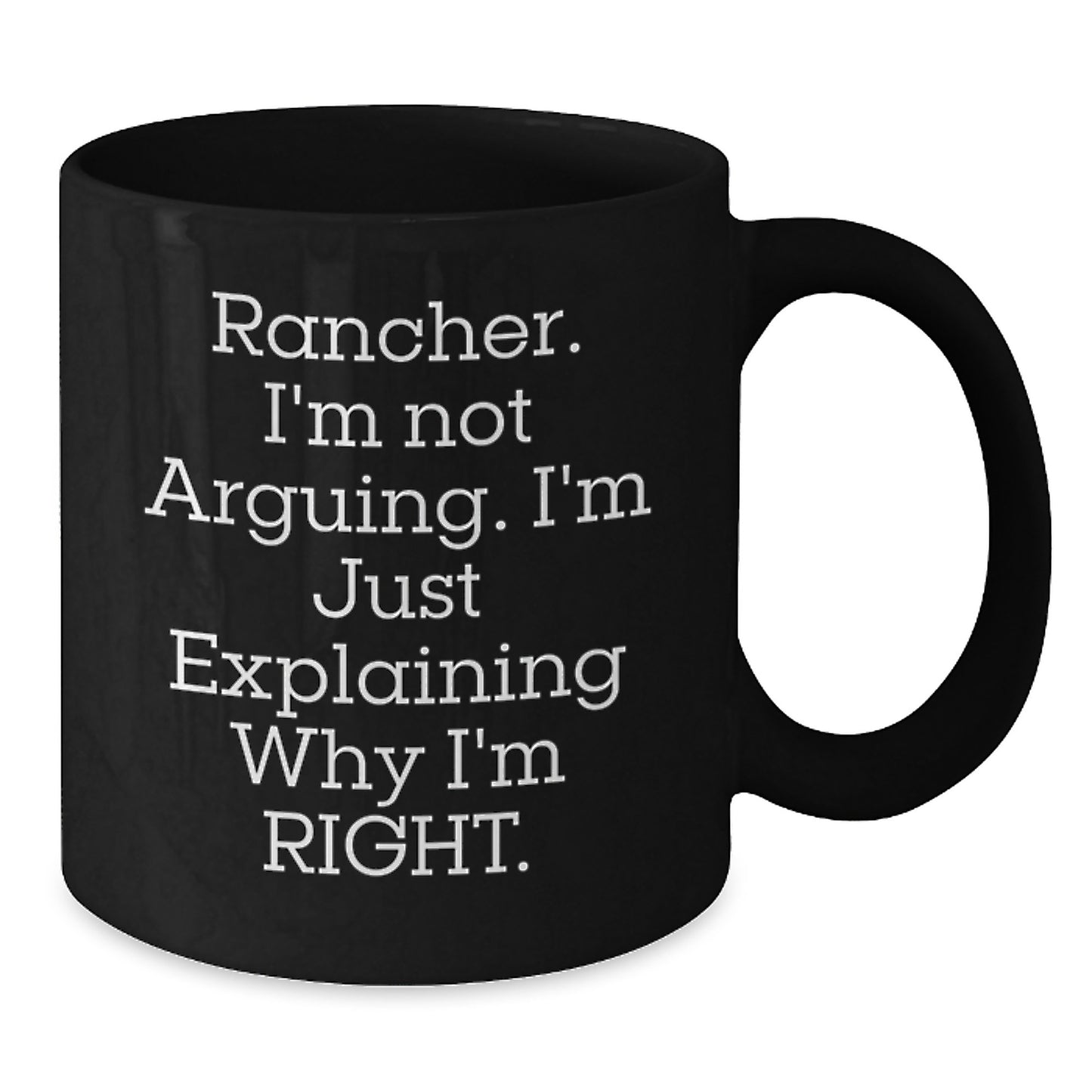 Rancher Keepsake Premium Black Coffee Mug for Him 11oz Birthday Gift - Additional