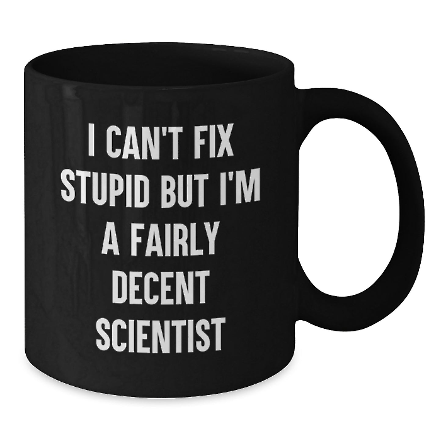 Scientist Keepsake Black Coffee Mug for Him Birthday Gift with 11oz - Additional