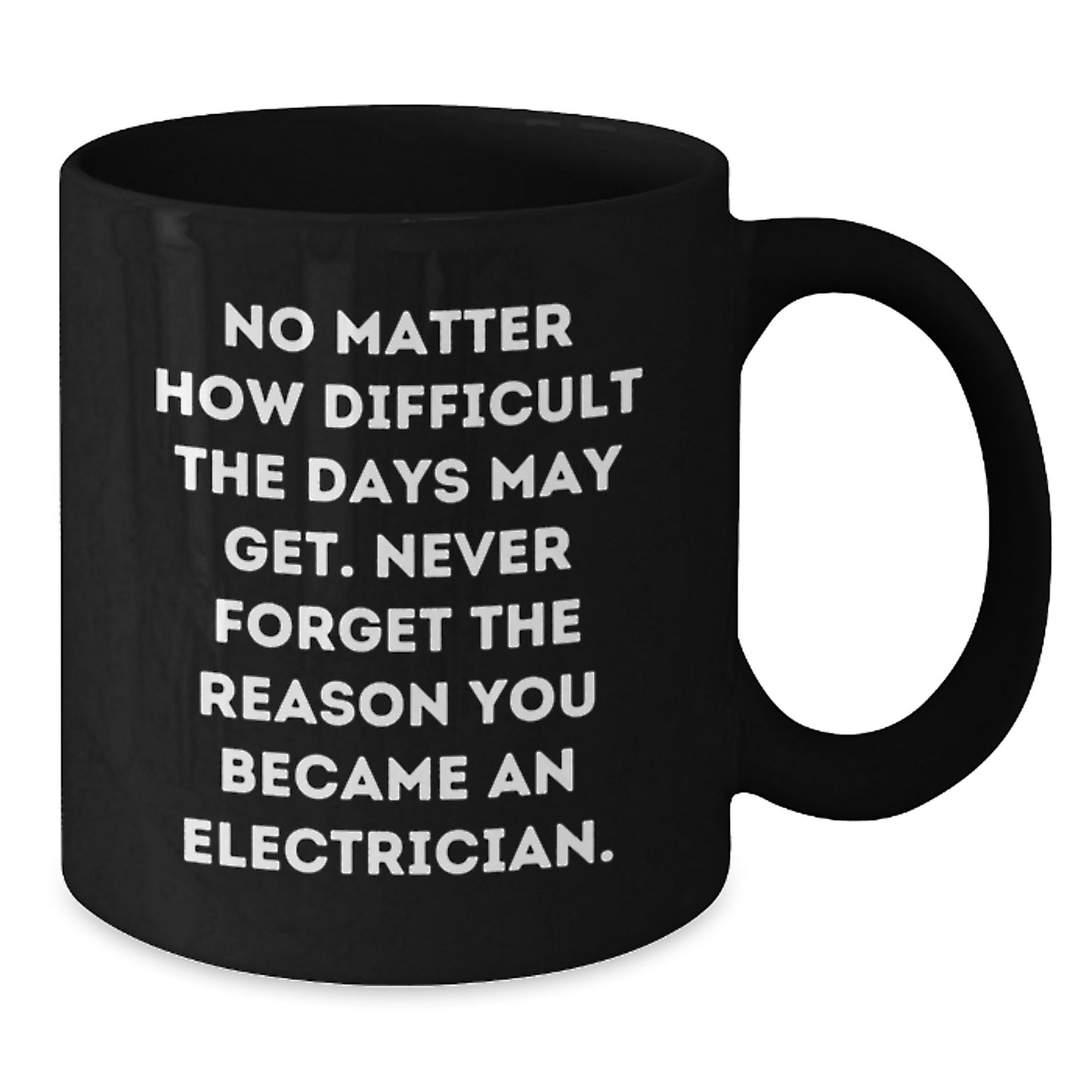 Funny Electrician Gifts from Friends, Graduation Unique Gifts for Electricians, Black Coffee Mug - Additional