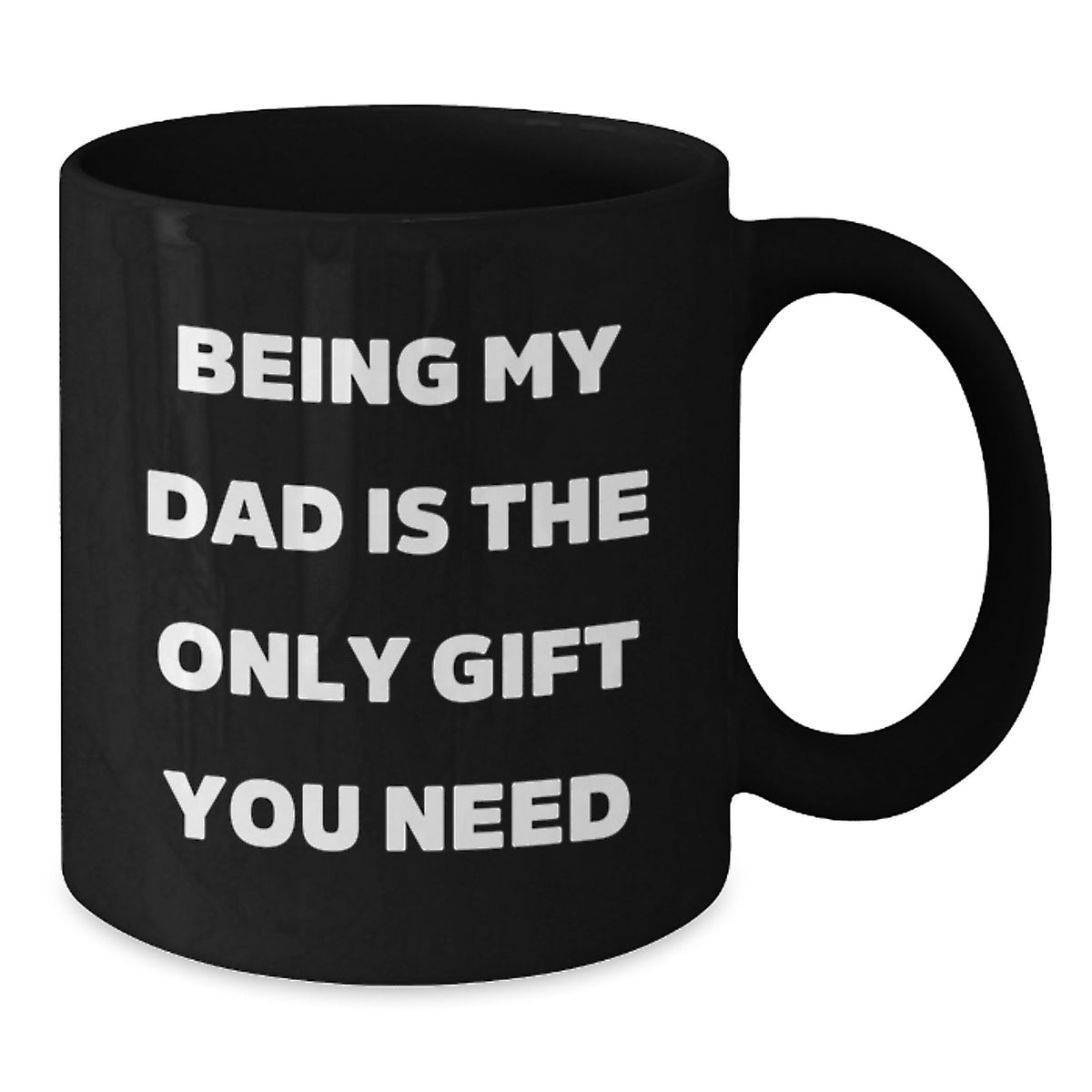 Funny 'Being My Dad' Black Coffee Mugs Gifts for Dad from Family for Birthday Unique - Additional