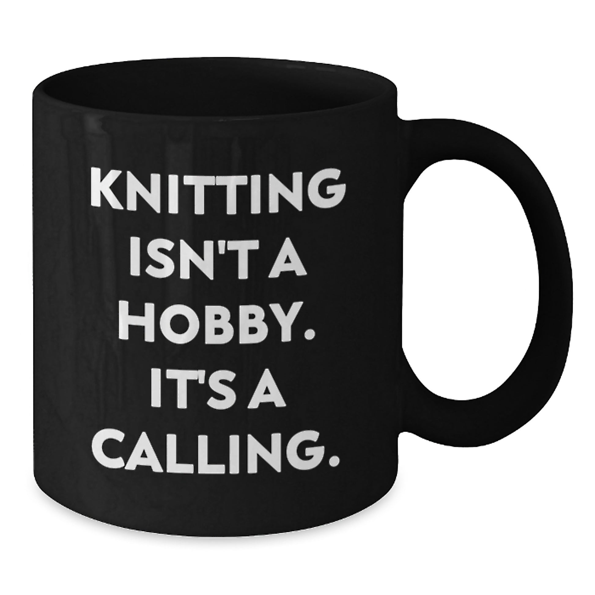 Funny Knitting Quotes Gifts for Knitting Enthusiasts Black Coffee Mug Graduation Unique Ideas from Family - Additional