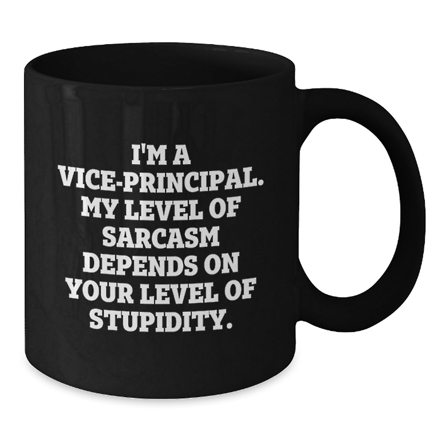 Funny Vice-principal Gifts from Family, Vice-principal Black Coffee Mug, Graduation Unique Gifts for Vice-principal Men Women Friends Coworkers - Additional