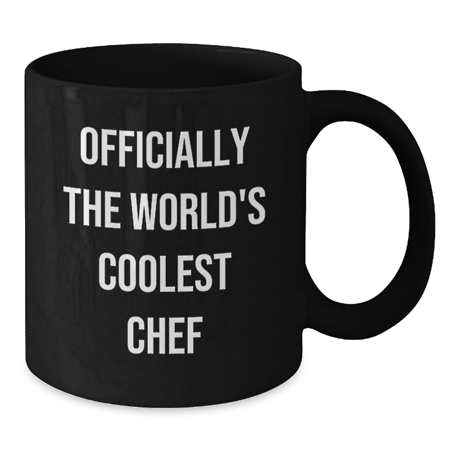 A Cheeky Gift for the World's Coolest Chef - Black Coffee Mug Gifts from Men, Women, Friends, Coworkers, Family for Valentine's Unique - Additional