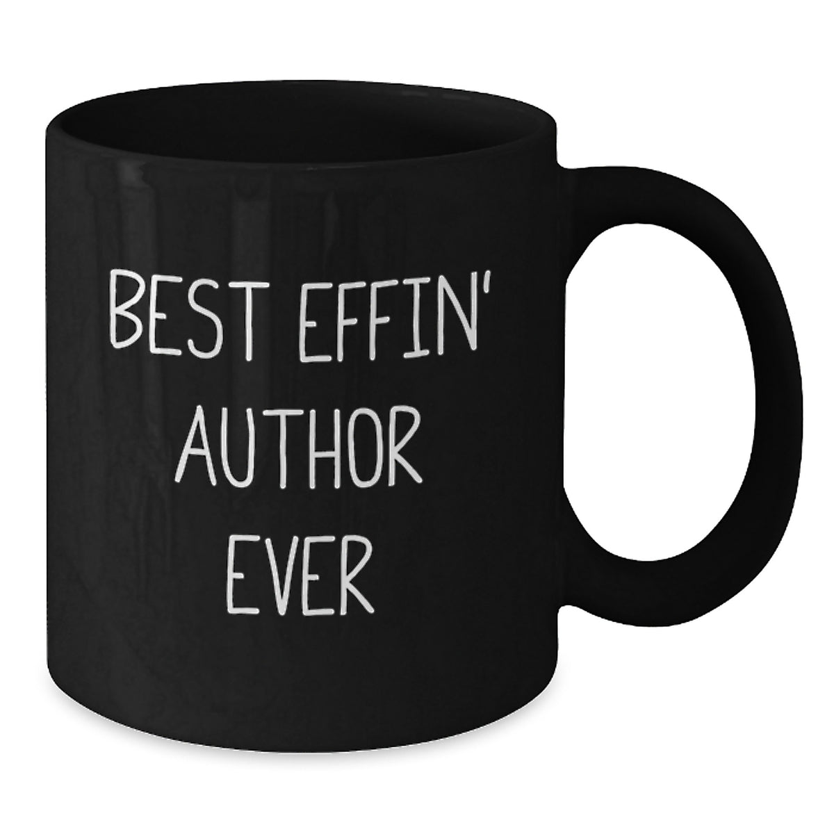 Funny Author Gifts for Men Women Friends, Best Effin' Author Ever Black Coffee Mug, Unique Valentine's Gifts from Men to Women - Additional