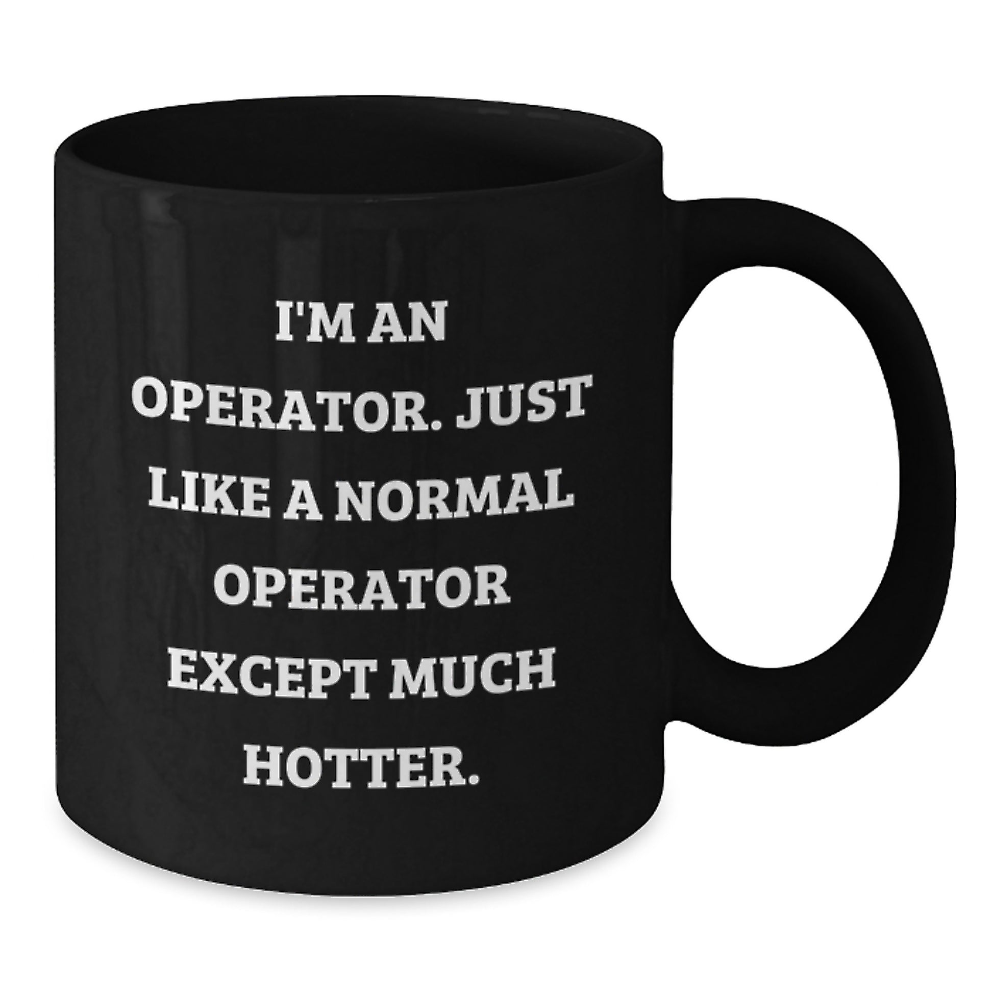 Birthday Gift Operator Black Coffee Mug for Her Present - Additional