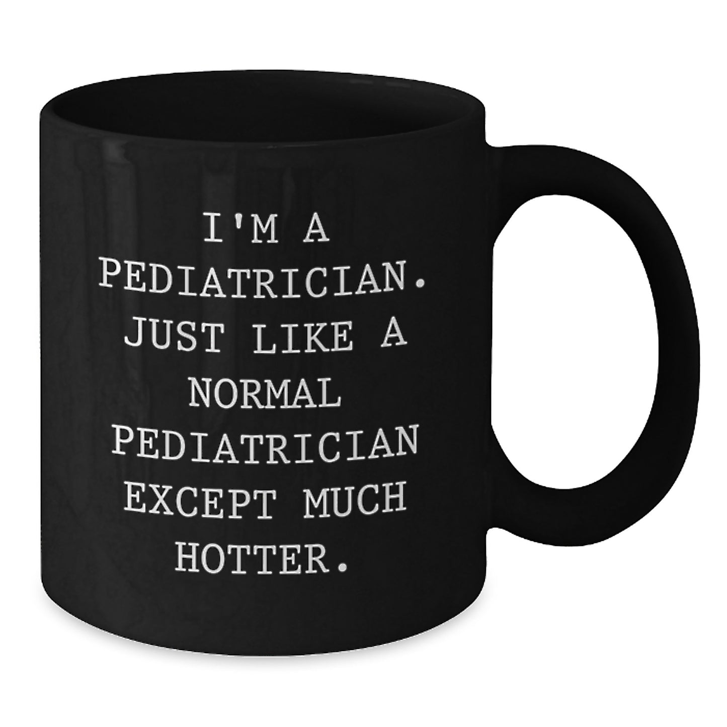 For Him Keepsake Pediatrician Black Coffee Mug Birthday Gift - Additional
