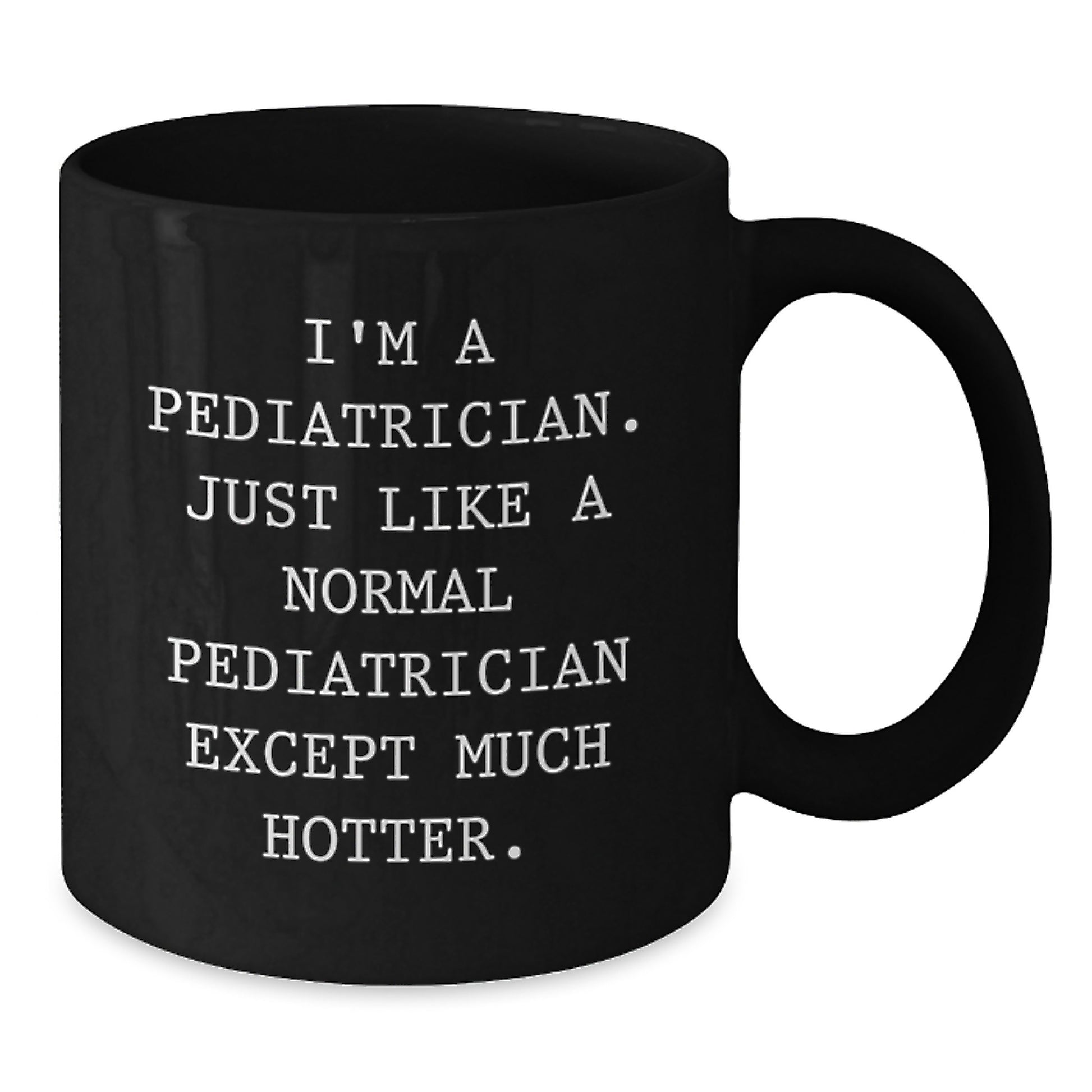 For Him Keepsake Pediatrician Black Coffee Mug Birthday Gift - Additional