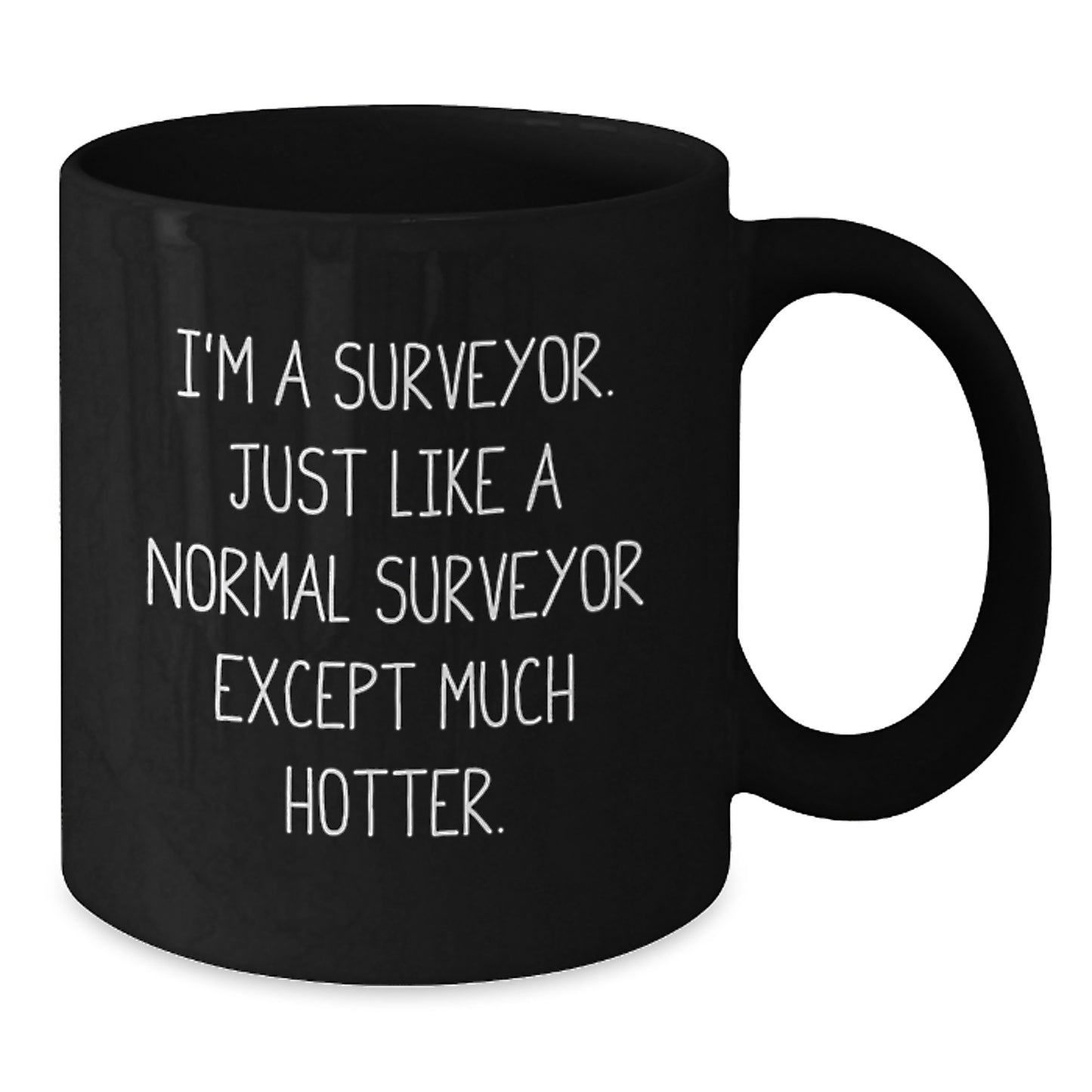 Surveyor Keepsake Premium Ceramic Black Coffee Mug Birthday Gift for Him - Additional