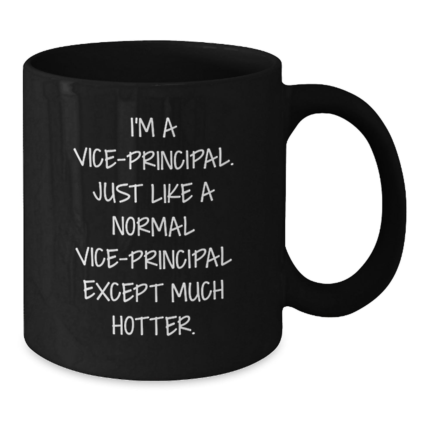 Funny Vice-principal Gifts for Men, Vice-principal Black Coffee Mug, Unique Father's Day Unique Gifts from Daughter to Father - Additional