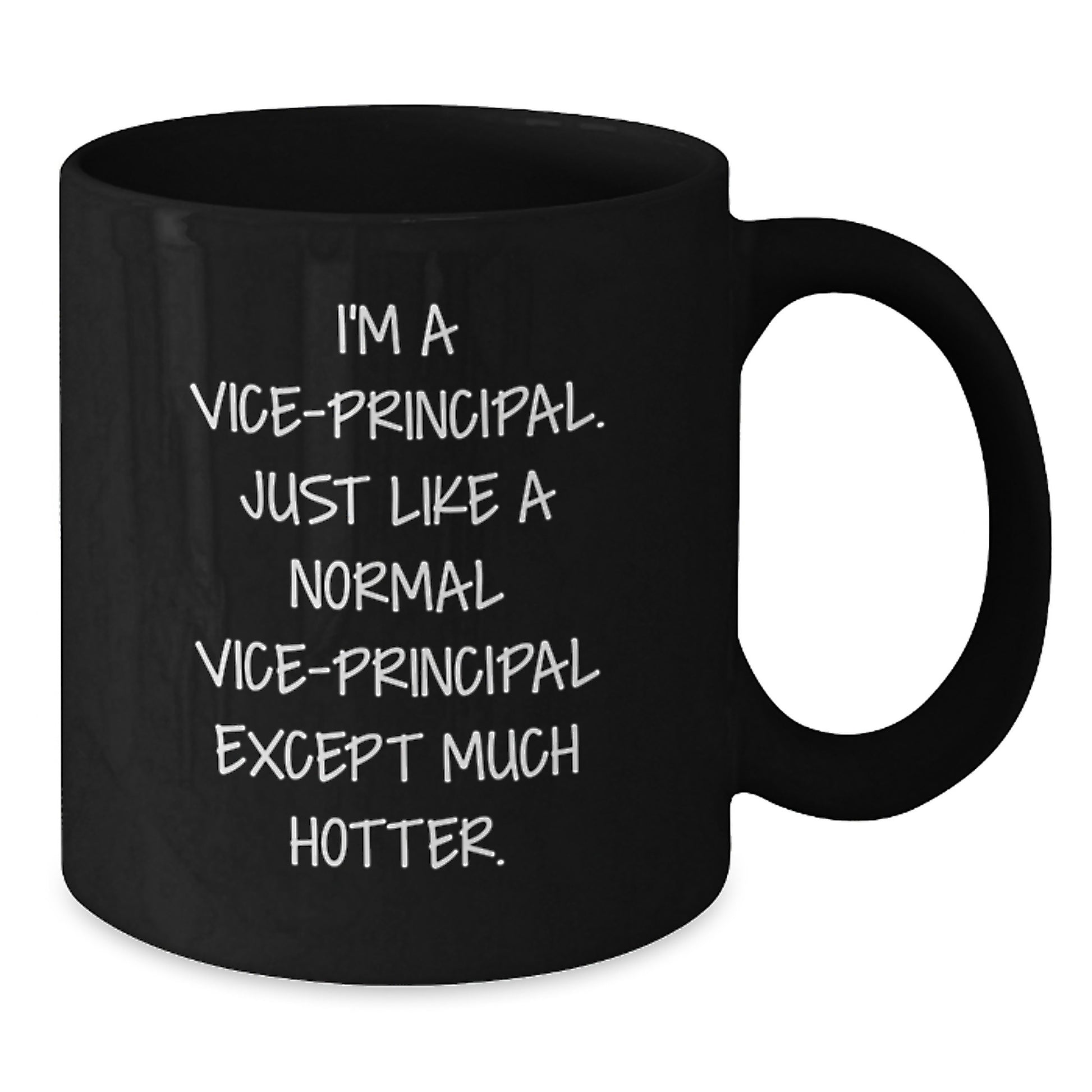 Funny Vice-principal Gifts for Men, Vice-principal Black Coffee Mug, Unique Father's Day Unique Gifts from Daughter to Father - Additional