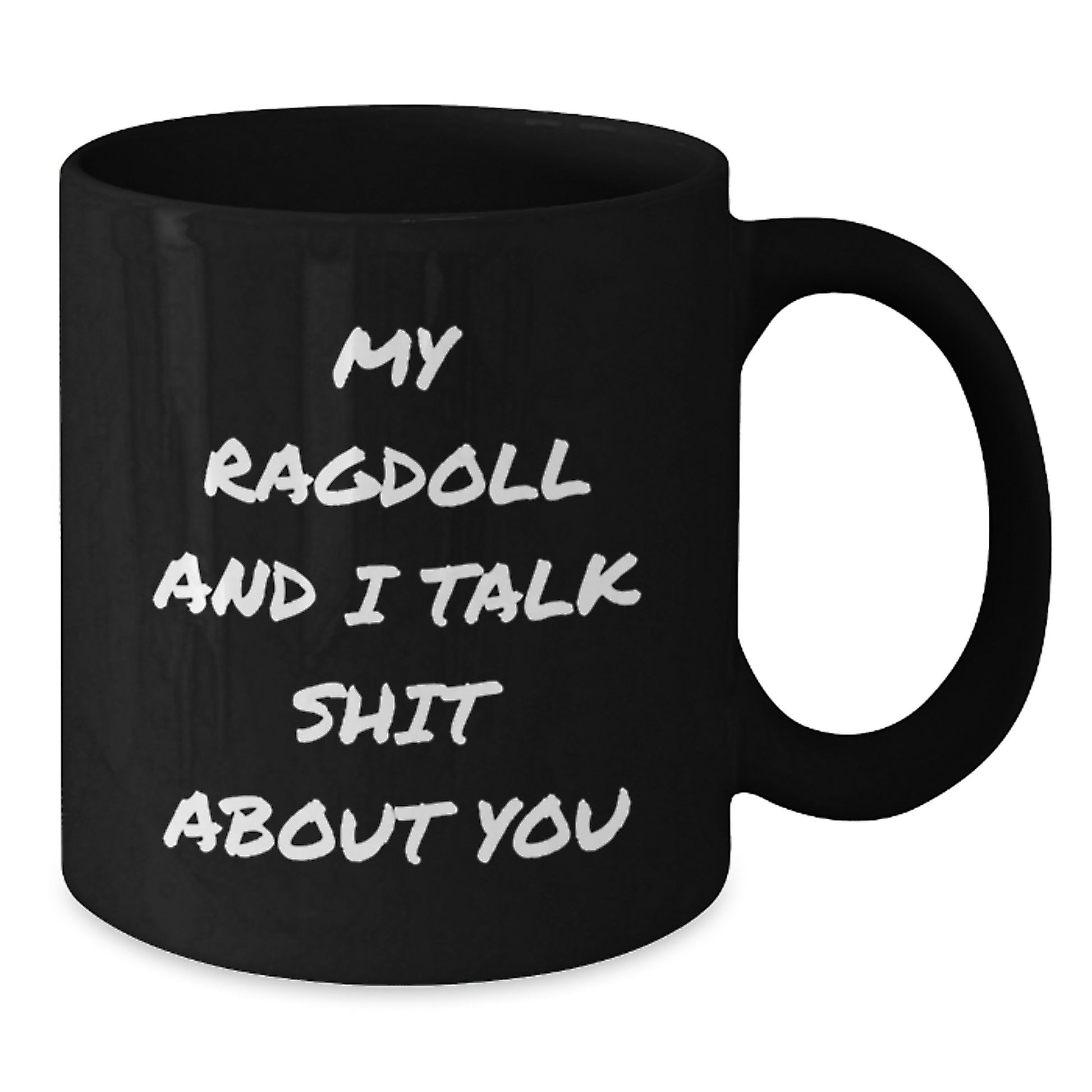 Birthday Gift Ragdoll Cat Mug for Her – Keepsake Black Coffee Cup - Additional